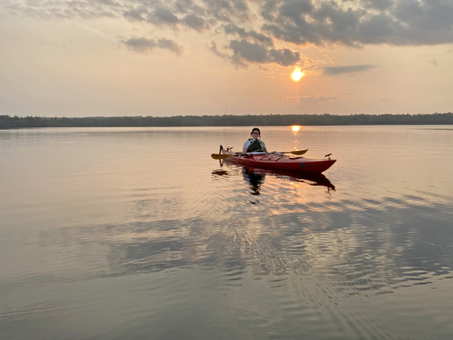 Sunset lake cruise
