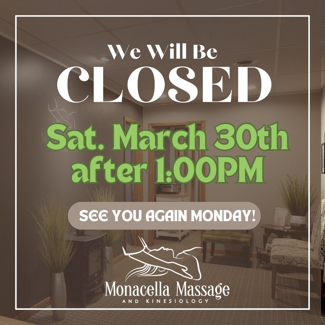 CLOSED 3/30/2024!

We will be closed for new appointments this upcoming Saturday, 3/30/2024. If you already have an appointment scheduled for that day, we will still see you there!