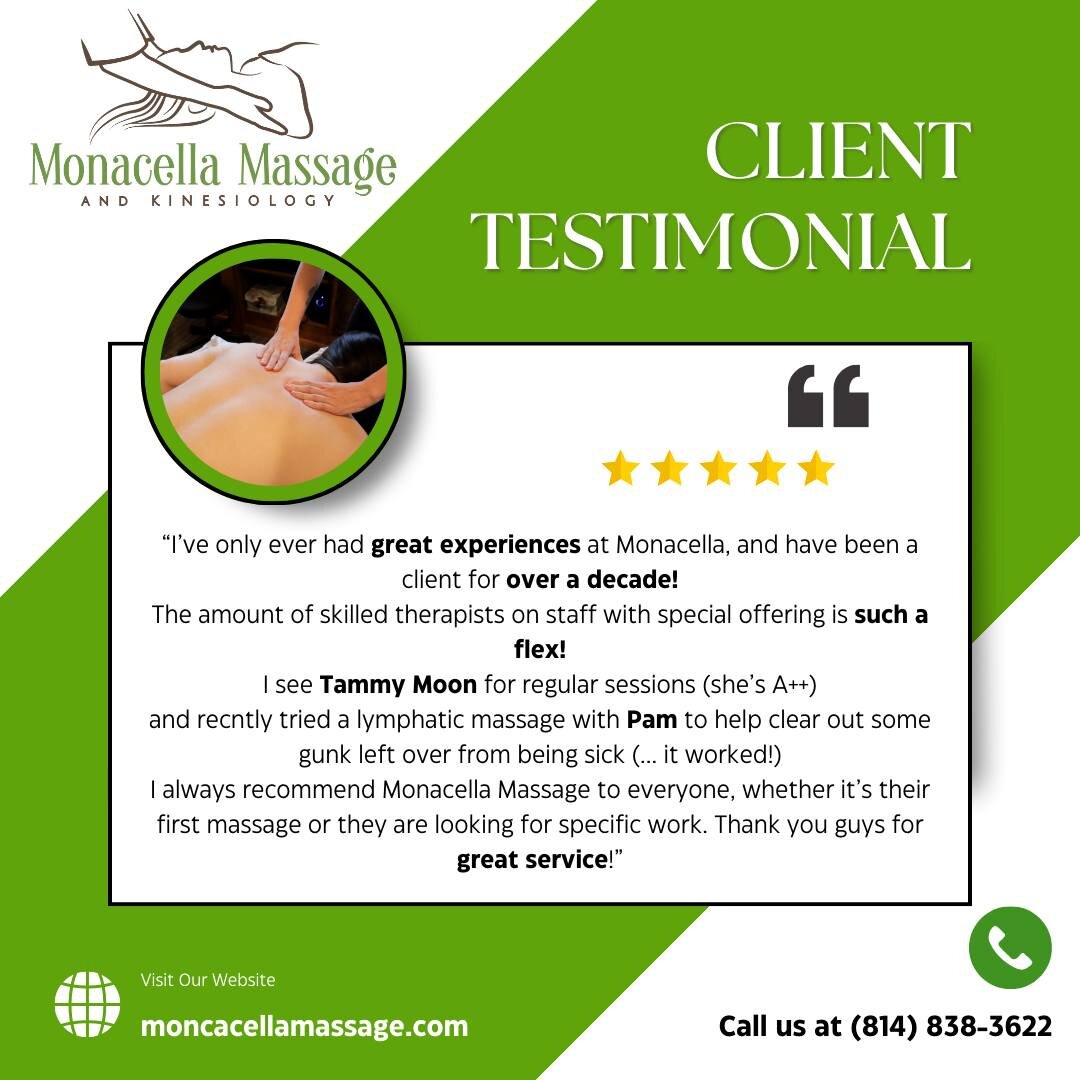 We love to hear your feedback. Here are some kind words spoken about us from a lovely client!