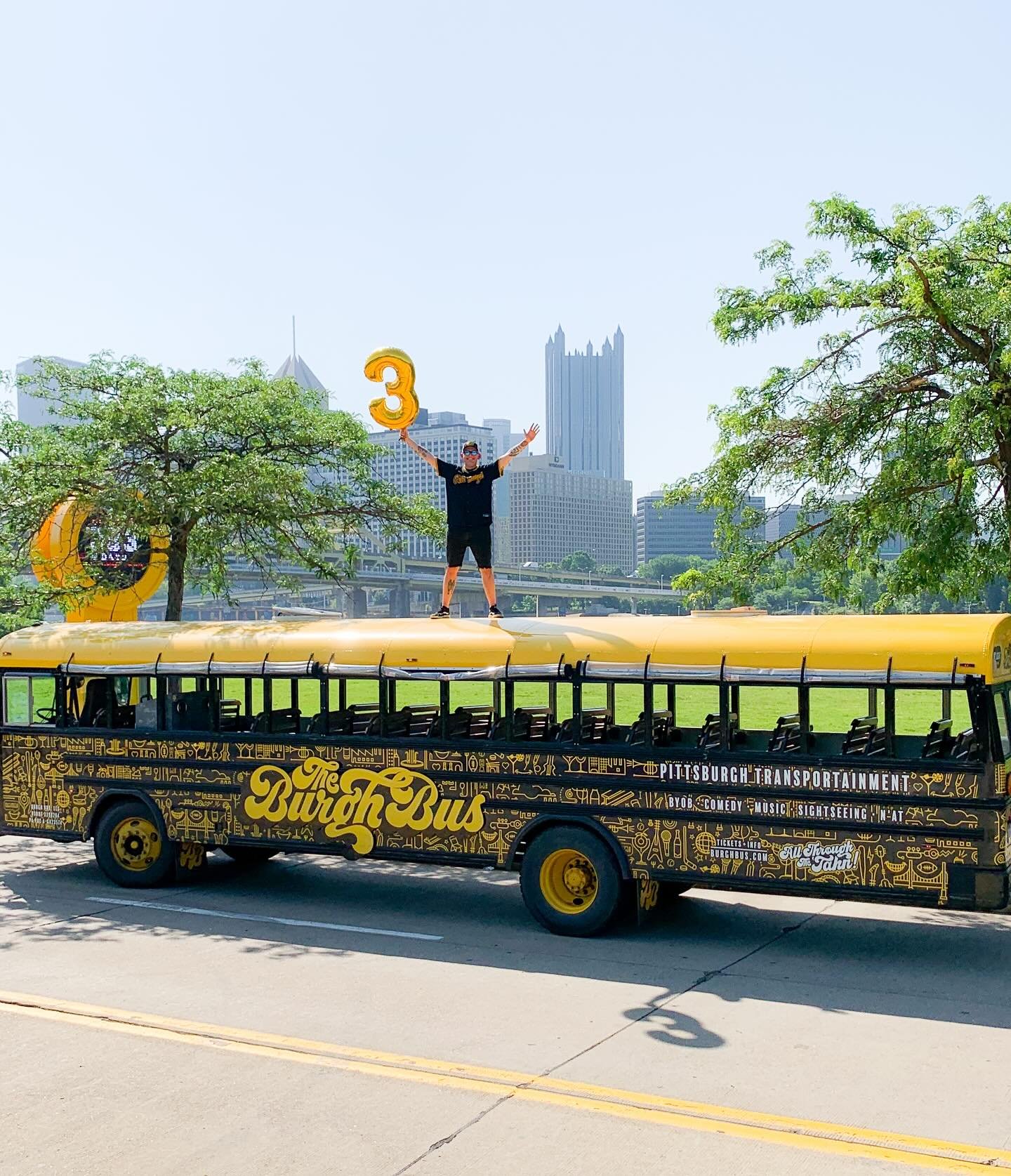 🎉Happy BUSiversary🎉

We have been bringing joy, laughs and hijinks to the streets of Pittsburgh (and beyond) for 3 years now. It&rsquo;s cheesy to say, but time sure does fly by when you&rsquo;re having fun&hellip; and man, we have had a BLAST!

Yi