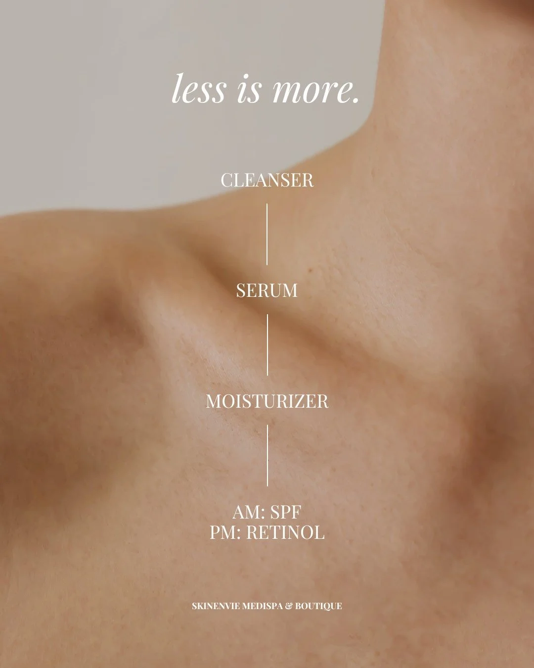 Une peau saine n&rsquo;a pas besoin de complexit&eacute;, elle a besoin de constance. 🤍 Une routine simple et r&eacute;guli&egrave;re, avec les bons soins de grade m&eacute;dical, peut faire bien plus pour votre peau qu&rsquo;une &eacute;tag&egrave;