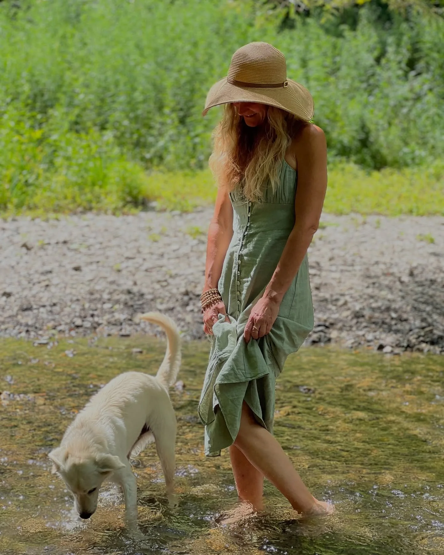 Not a fan of cold plunging?
Try just doing your feet!

Cold plunging just the feet in a river or stream is a powerful way to soothe excess Pitta and cool the fire element in the body.  In Ayurveda, the feet are not only energetically grounding, they 