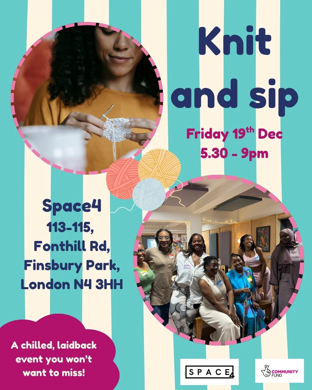 The next knit and sip is upon us! Grab your tickets up top 🧶 🧵 🍹

#adultadhd #neurodiversity #adhdawareness #blackwomen #blackmindsmatter #blacknonbinary #blackwomenwithadhd #adhdsupportgroup #blacknonbinarywithadhd #neurodivergentblackwomen #adhd