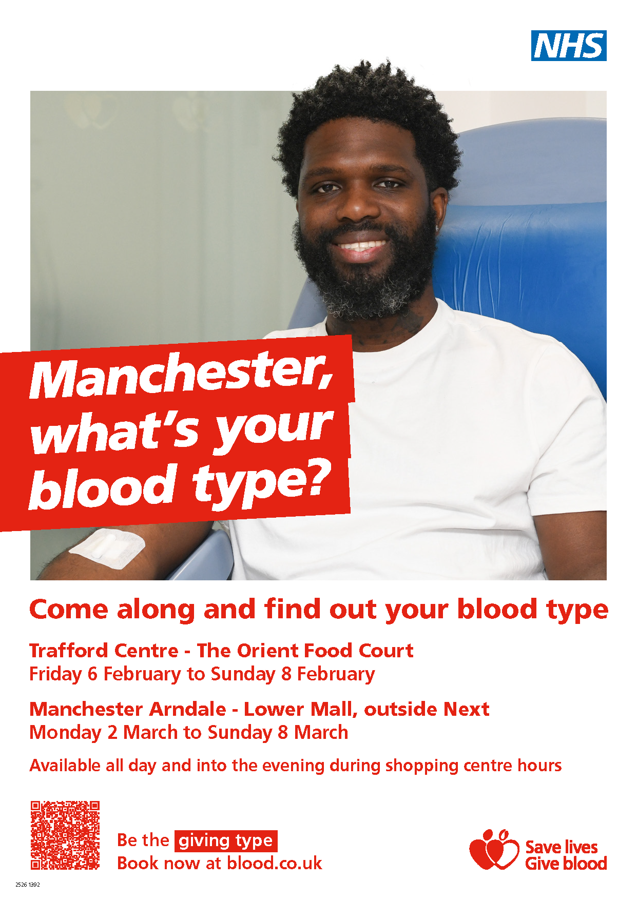 NHS Blood Typing is coming to Manchester - Make a difference to your local community and save a life