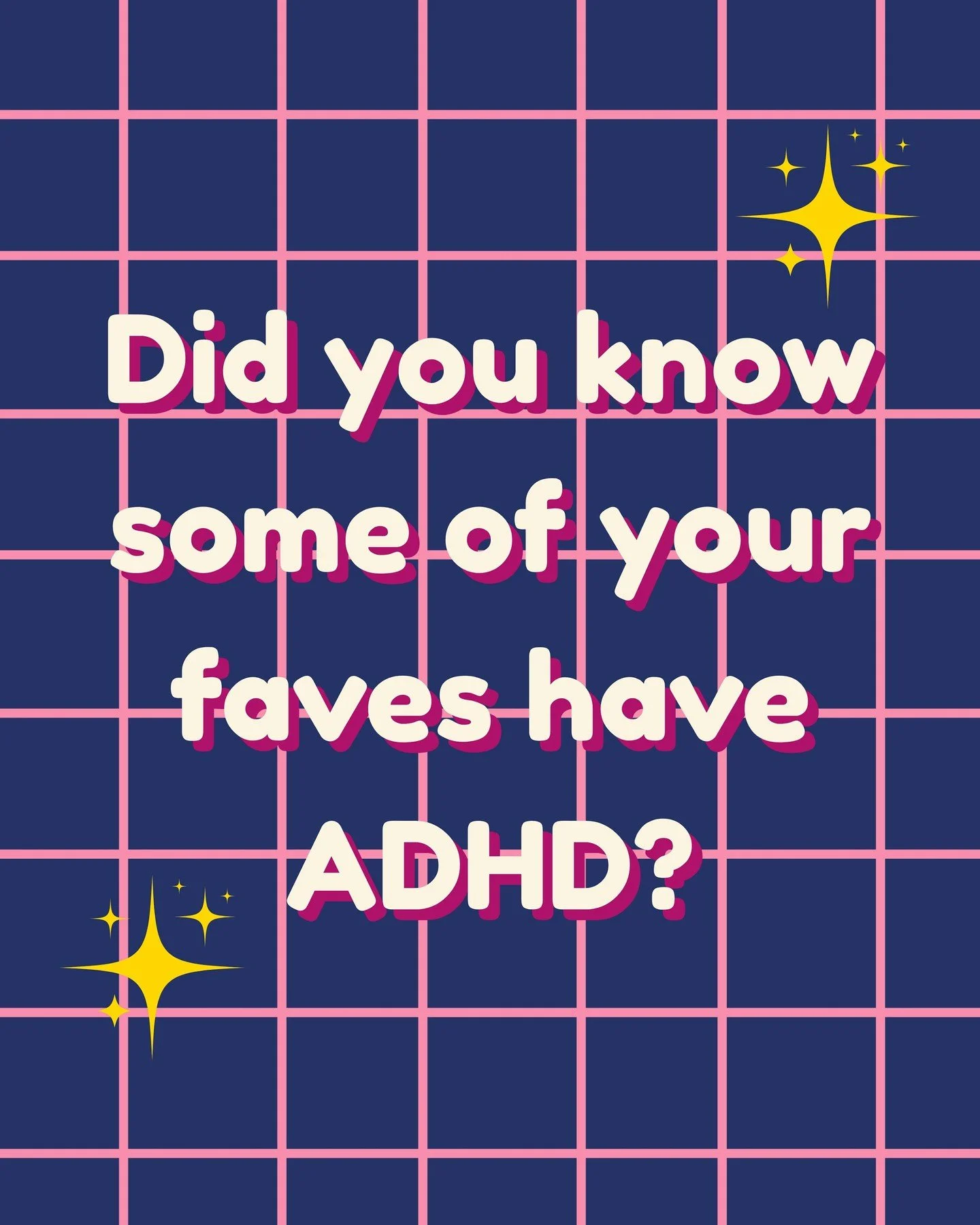 Happy black history month to all of our American babes! Did you know that some your faves too have ADHD and are out there doing some BIG things? 

Here are some babes (and a few not) who you might know 💕 

#adultadhd #neurodiversity #adhdawareness #