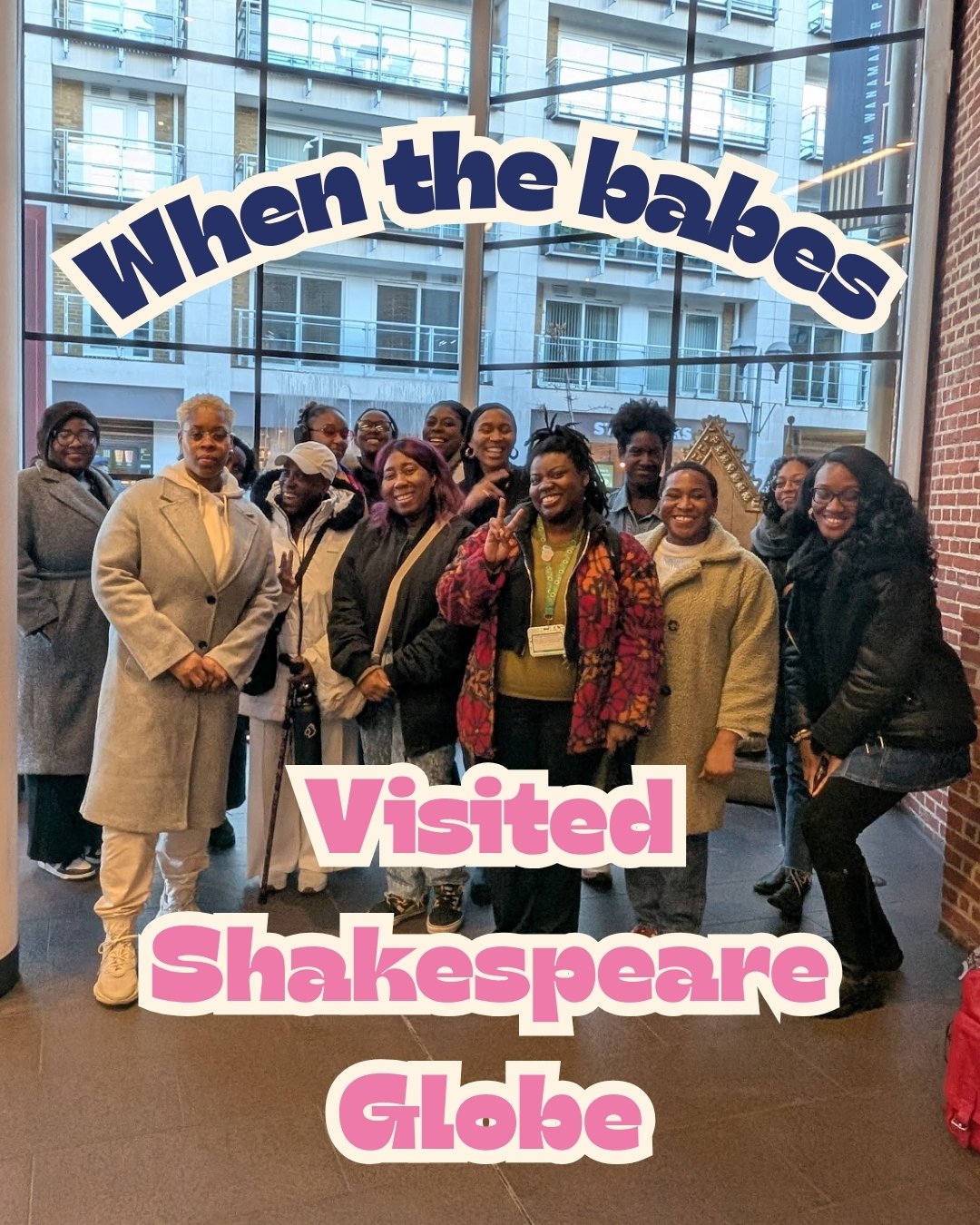 When the babes visited @The_Globe 

#adultadhd #adhdawareness #adhdstruggles #adhd #neurodiversity #balckmindsmatter #blackwomen #blacknonbinary #adhdsupport #blackwomenwithadhd