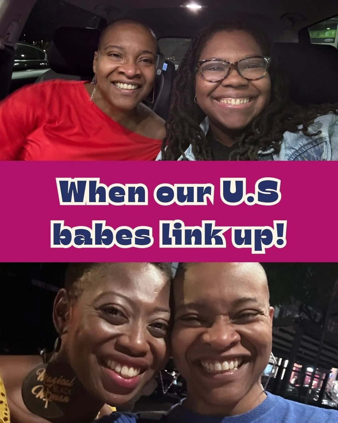 When our US babes link up! 💖 

#adultadhd #adhdawareness #adhdstruggles #adhd #neurodiversity #balckmindsmatter #blackwomen #blacknonbinary #adhdsupport #blackwomenwithadhd