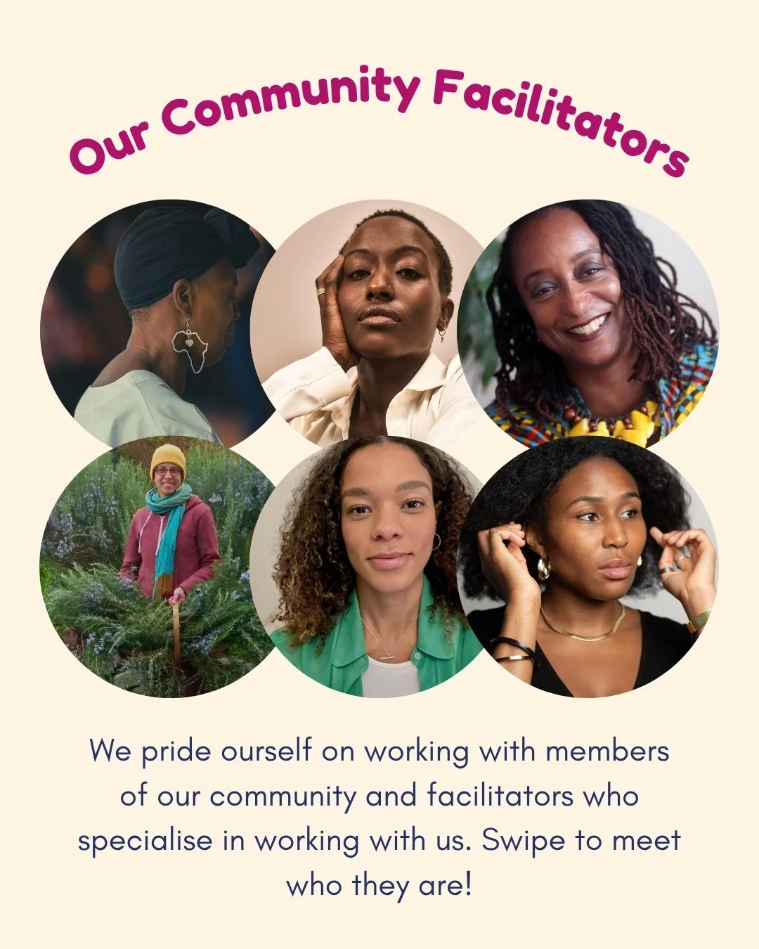 We pride ourself on working with members of our community and facilitators who specialise in working with us. Swipe to meet who they are!

#adultadhd #neurodiversity #adhdawareness #blackwomen #blackmindsmatter #blacknonbinary #adhdsupport #blackwome