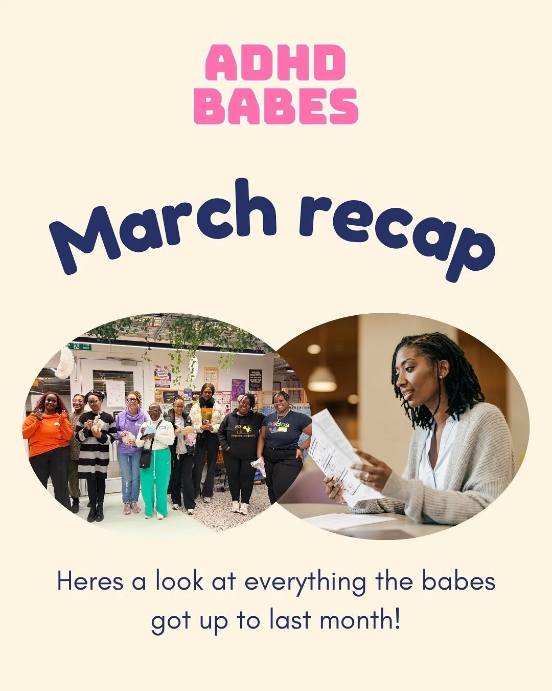 Let&rsquo;s take a look at what the babes got up to in March 👀

#adultadhd #adhdstruggles #neurodiversity #adhdawareness #blackwomenwithadhd #blackmindsmatter #blacknonbinary