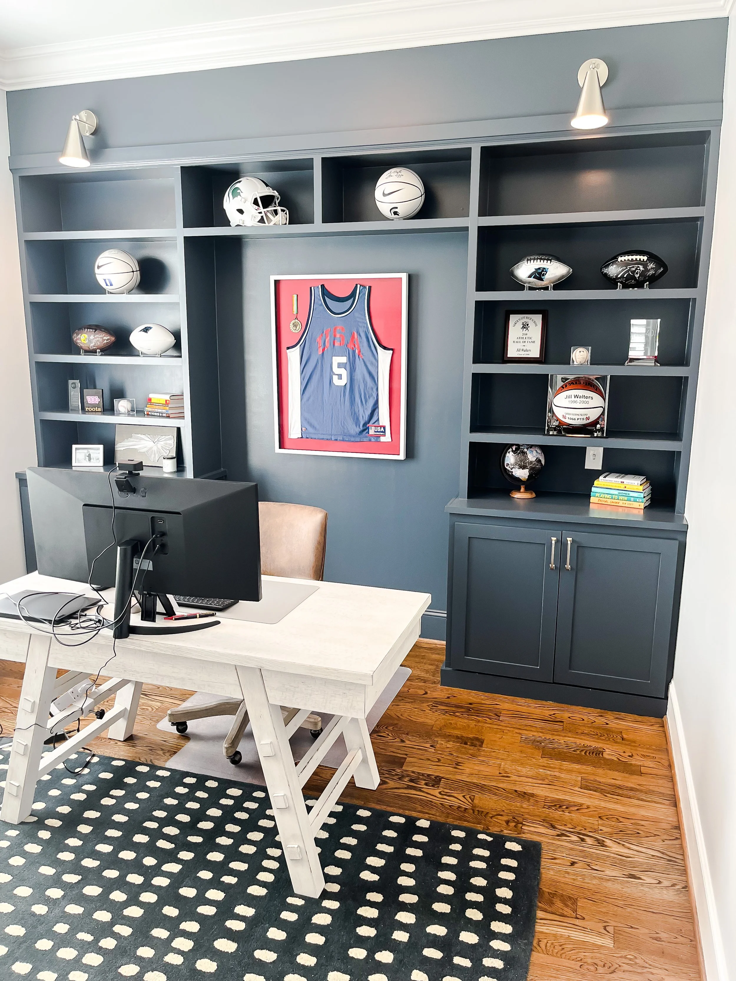 Custom office built in