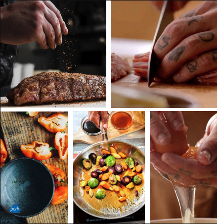Brand: National Pork Board • Social Platforms: Facebook, Instagram • Content: Don't Miss the Flavor campaign, educating people about the benefits of fresh pork

