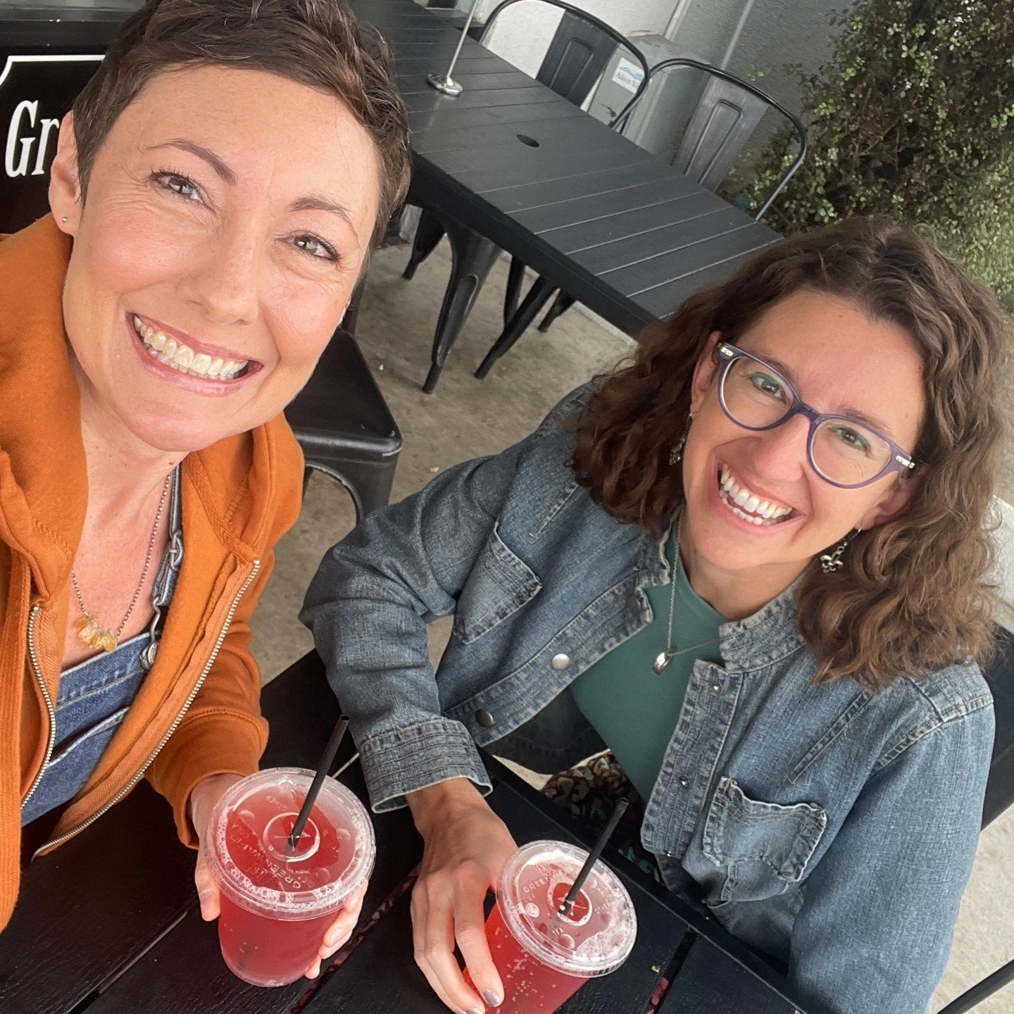 Blast from the past! We've kept in touch every so often on social media. BUT, we haven't seen each other in person in over 20 years! 

There's something extra special about hanging out with an old friend in person, and &quot;extra extra&quot; when it