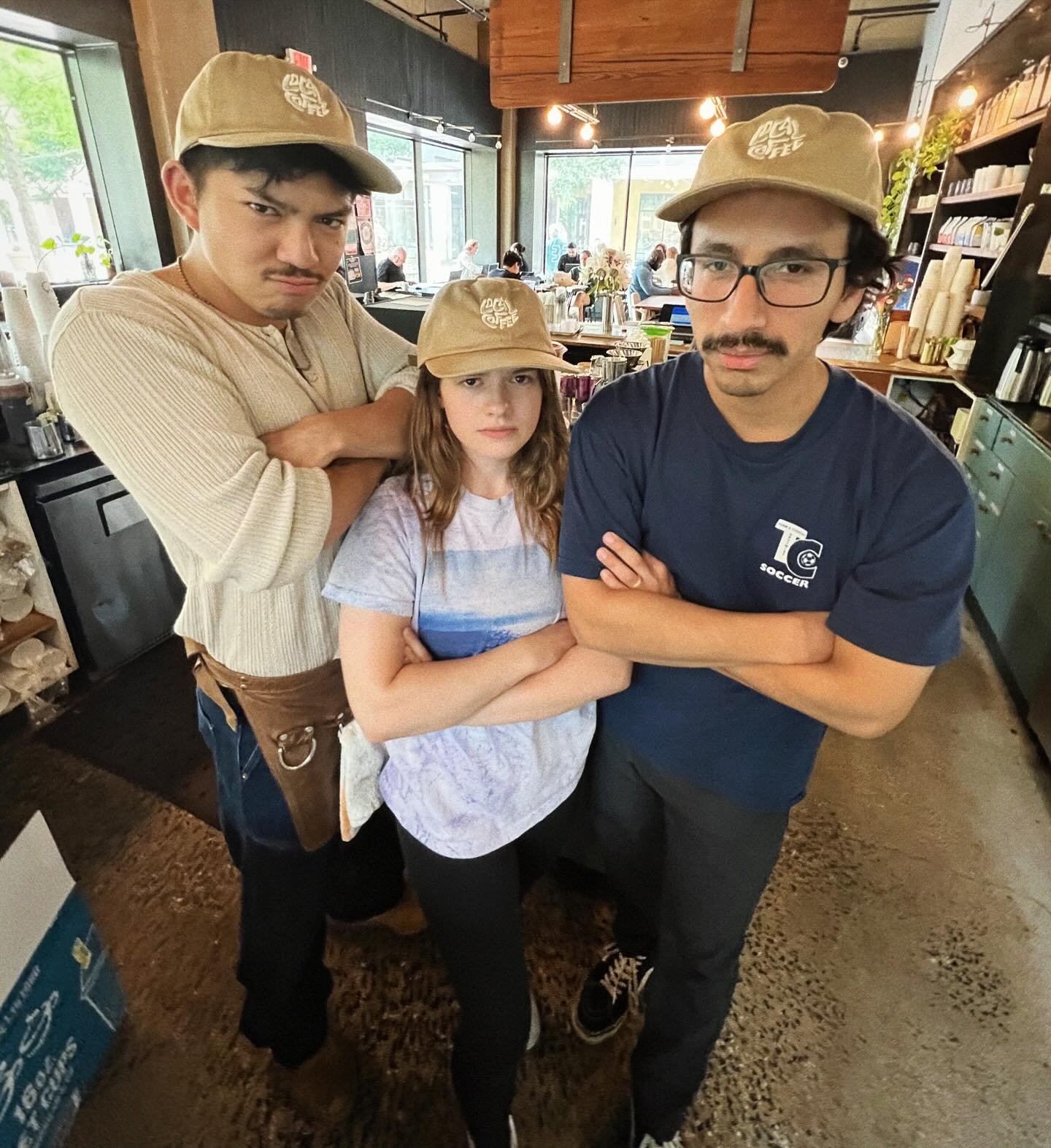 SUPER SERIOUS NEWS: 
new hats and everyone is wearing one so, you&rsquo;re going to want one too.
$25 driftwood color with off white embroidery designed by @bystudiorh 🪽