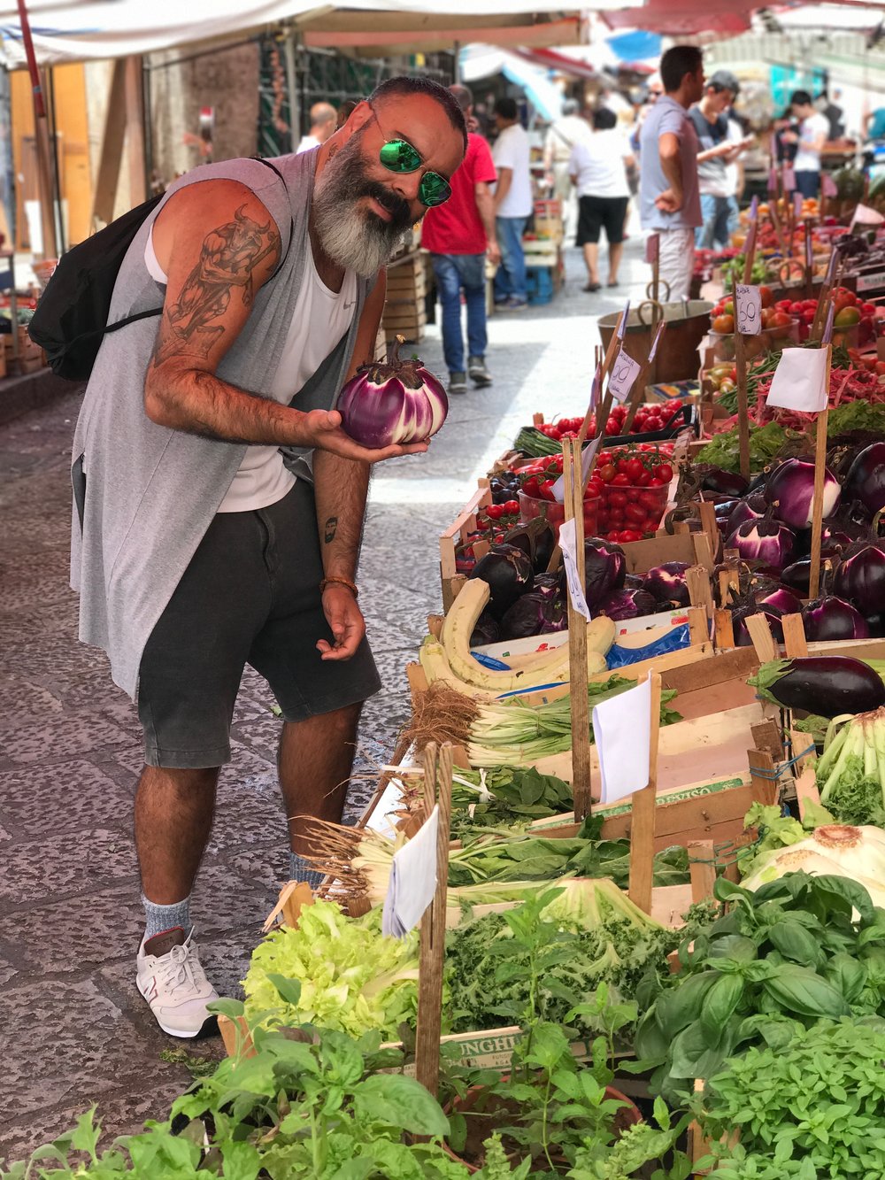 Mercado de rua em Palermo