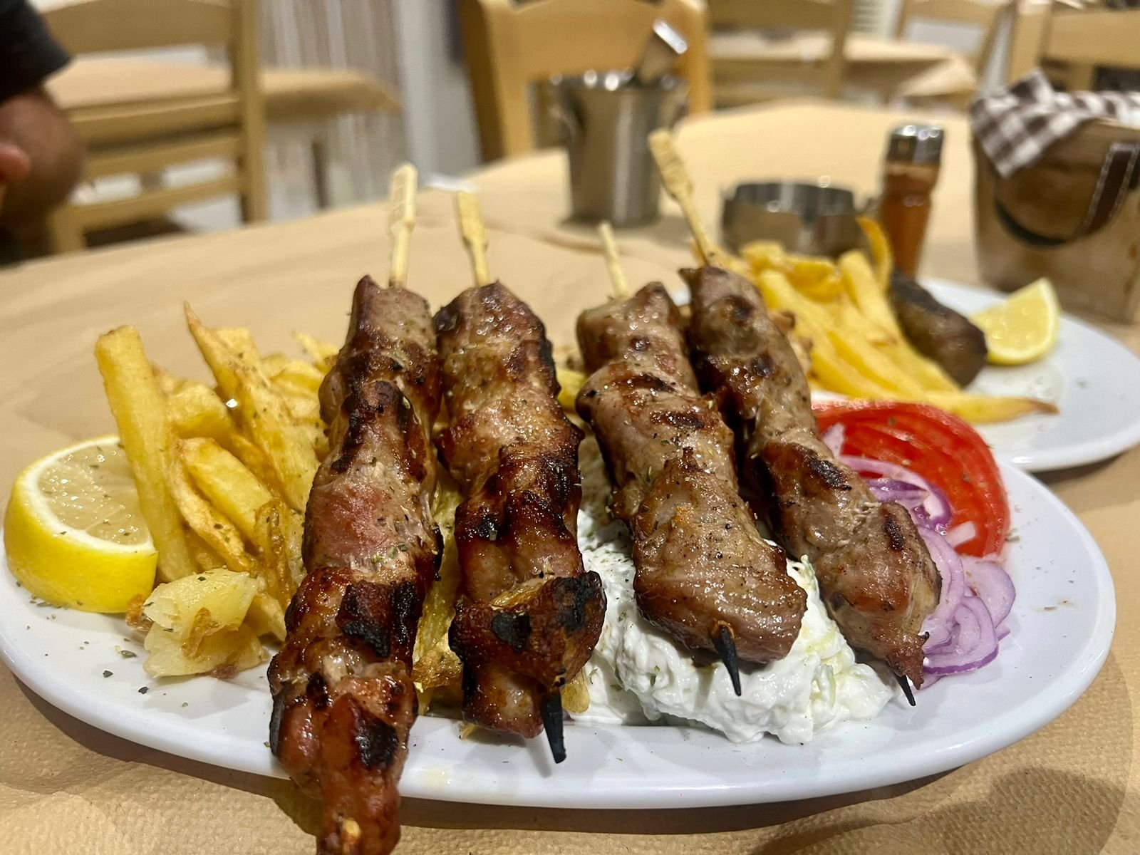 Kebab Souvlaki Grego delicioso