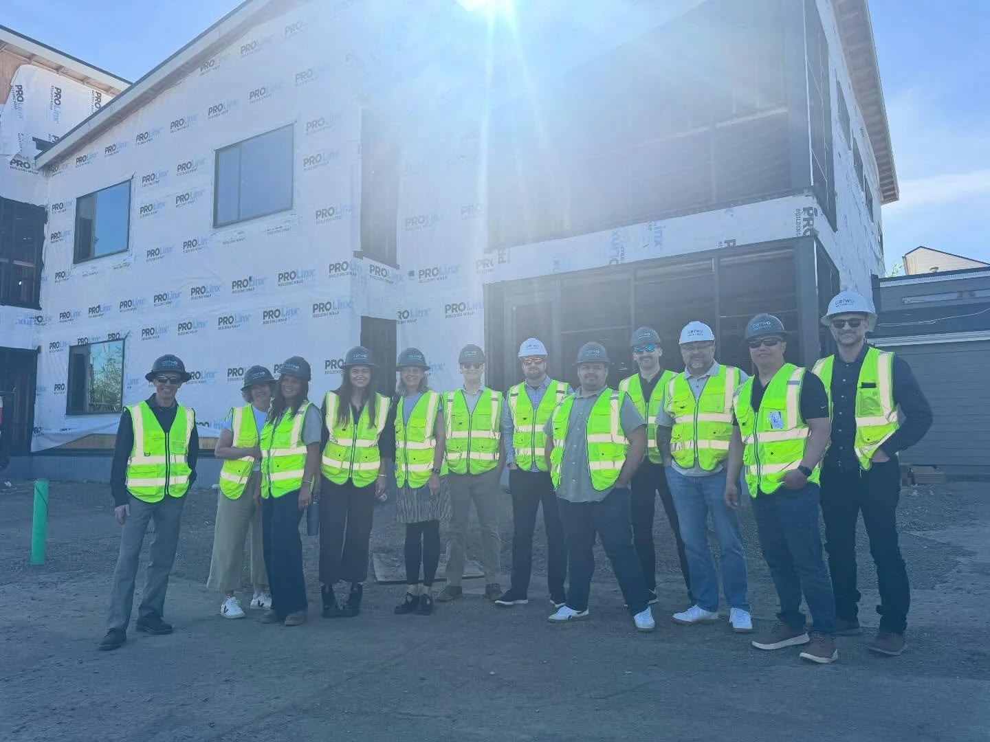 It was a beautiful day for our CBTWO team to visit the Hope Pregnancy Clinic site yesterday! The building is progressing very well and is on track for completion this fall.