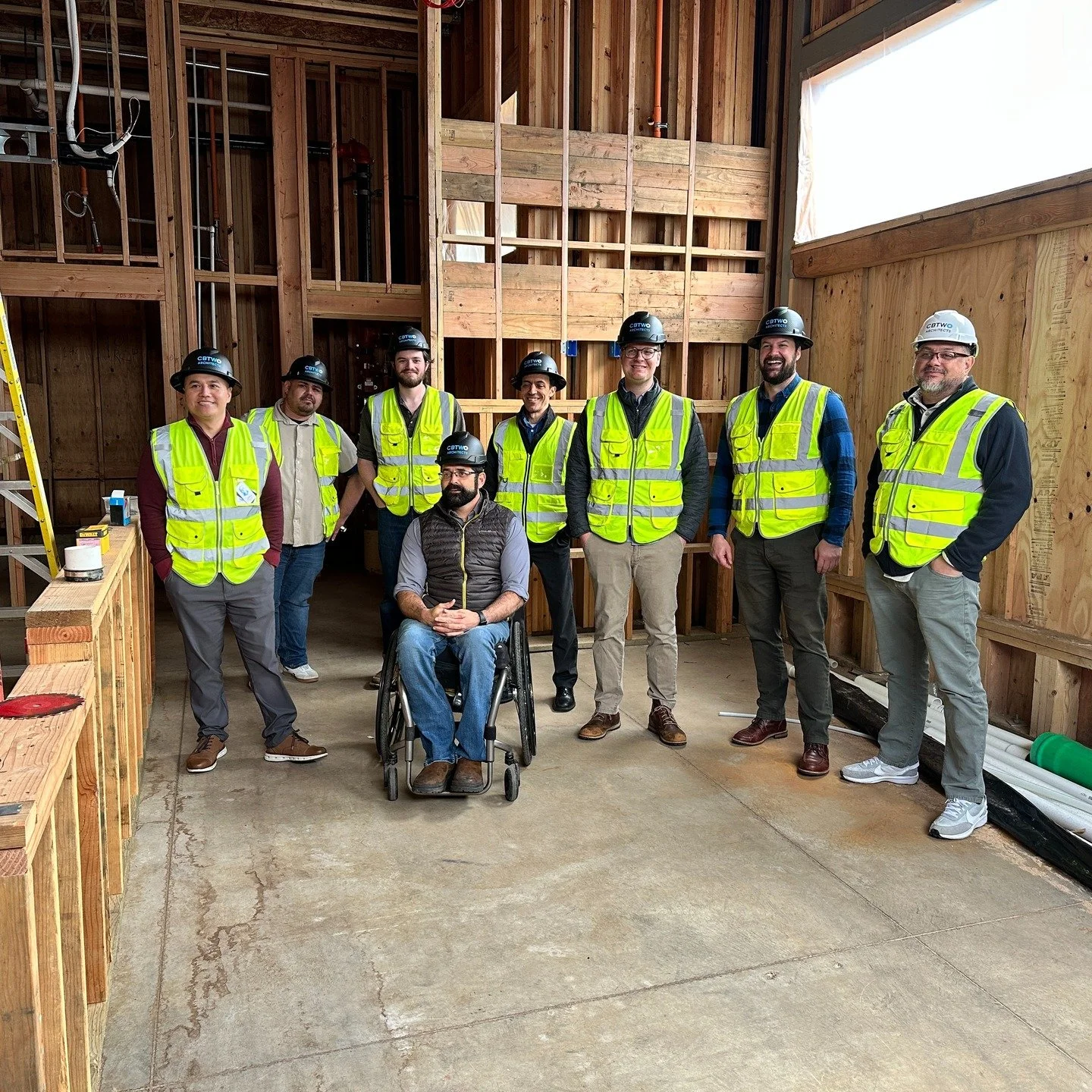 Another recent site visit&mdash;earlier this week we checked in on the progress on priest housing.