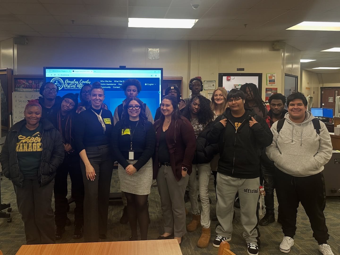 Today, District Attorney Dalia Racine and members of our office had the opportunity to visit with Mrs. Swango&rsquo;s  class at Lithia Springs High School. We discussed the criminal justice system, explained the various roles within our office, and a