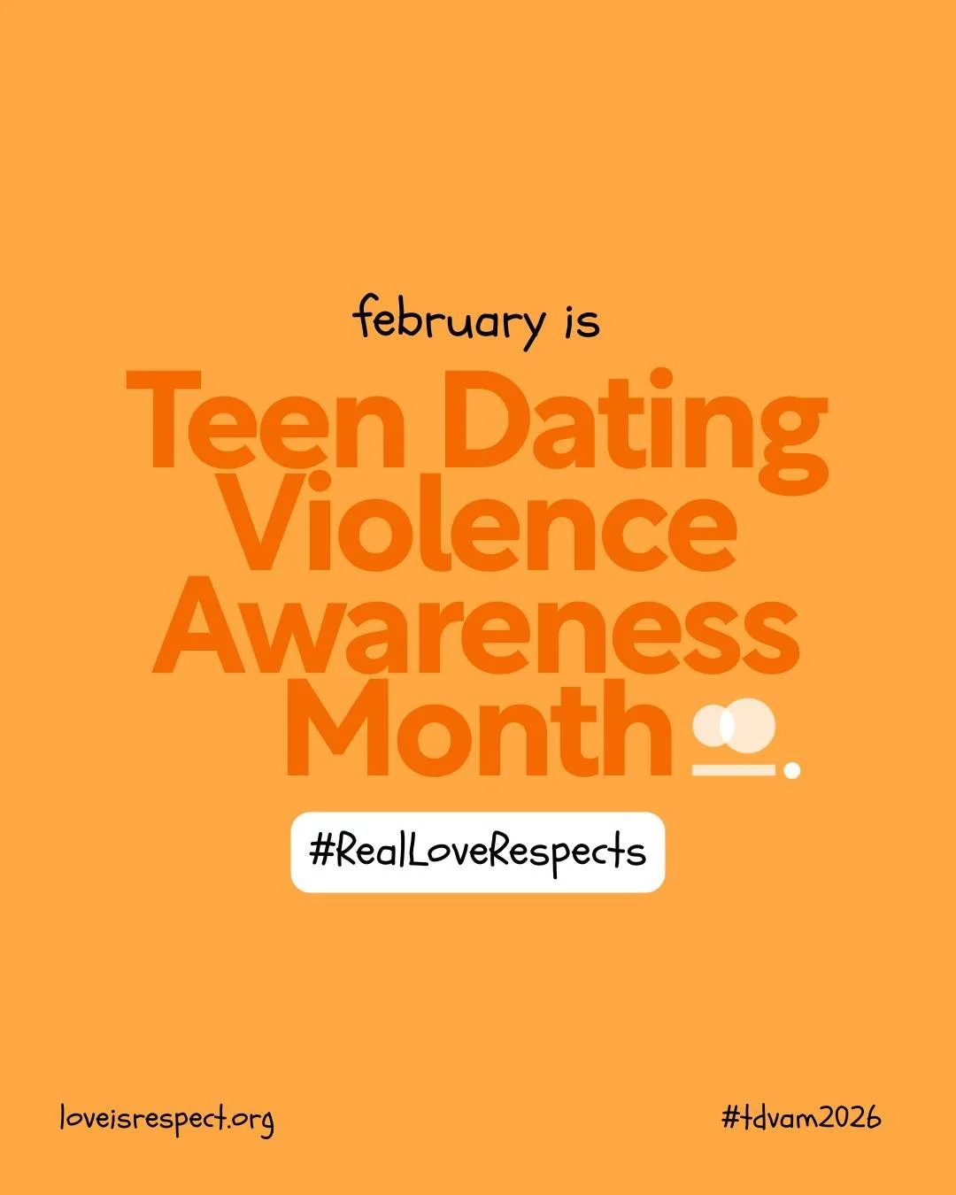 February is Teen Dating Violence Awareness Month (#TDVAM). Whether you&rsquo;re concerned about your relationship, or if you have questions about dating in general, the National Teen Dating Abuse Helpline is here for you 24/7. Text &ldquo;LOVEIS&rdqu