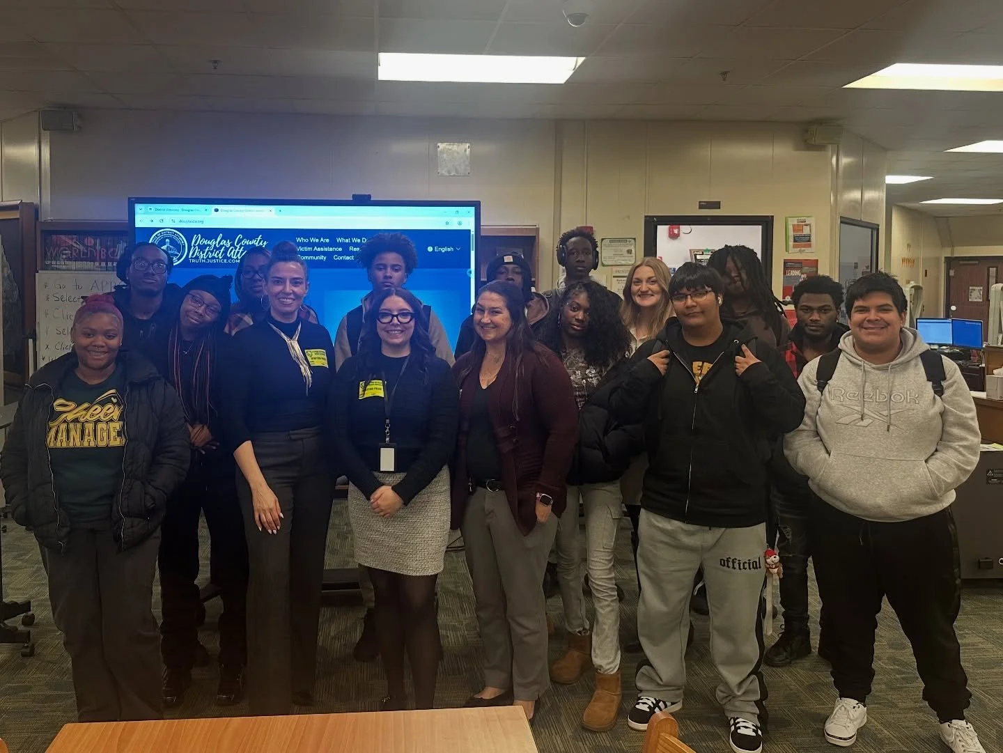Today, District Attorney Dalia Racine and members of our office had the opportunity to visit with Mrs. Swango&rsquo;s  class at Lithia Springs High School. We discussed the criminal justice system, explained the various roles within our office, and a
