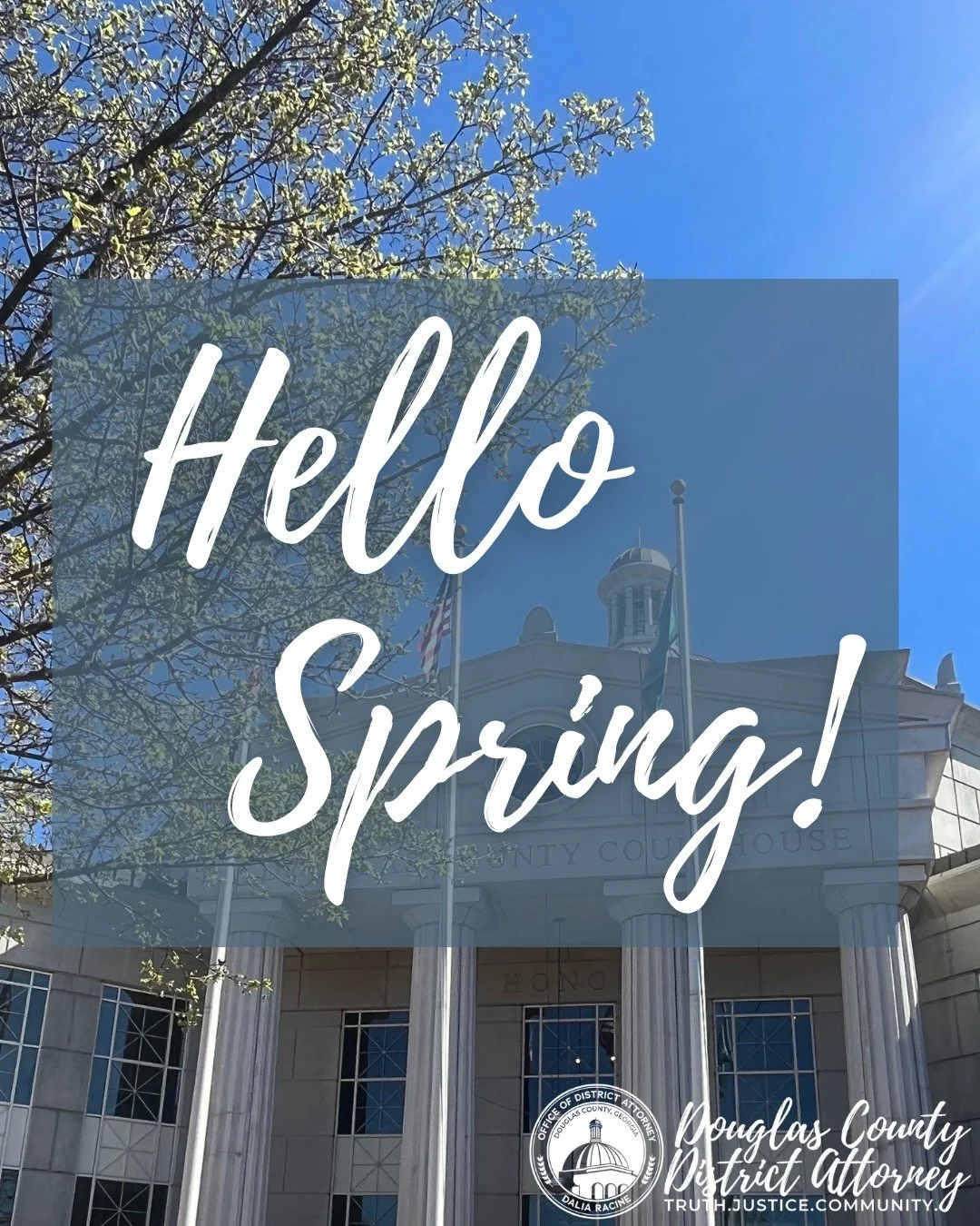 Happy First Day of Spring! 🌸

As the days grow longer and the weather warms up, we look forward to continuing to serve and support the Douglas County community.