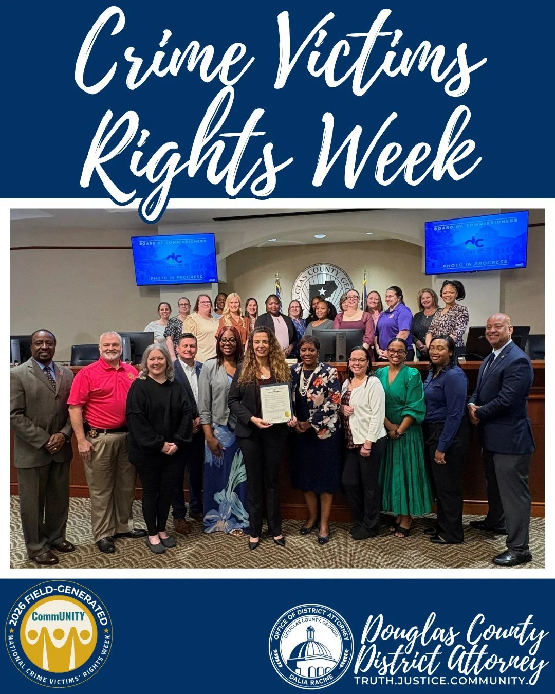 This week marks National Crime Victims&rsquo; Rights Week!

Forty-five years ago, President Ronald Reagan brought national attention to a truth that still guides our work today, that victims deserve to be seen, heard, and supported.

That call to act