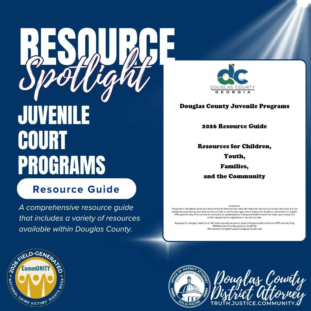 This week, we are proud to shine a spotlight on a few of organizations and programs that stand alongside victims and survivors in our community by providing critical support, resources, and hope to them.

Juvenile Court Programs works closely with ou