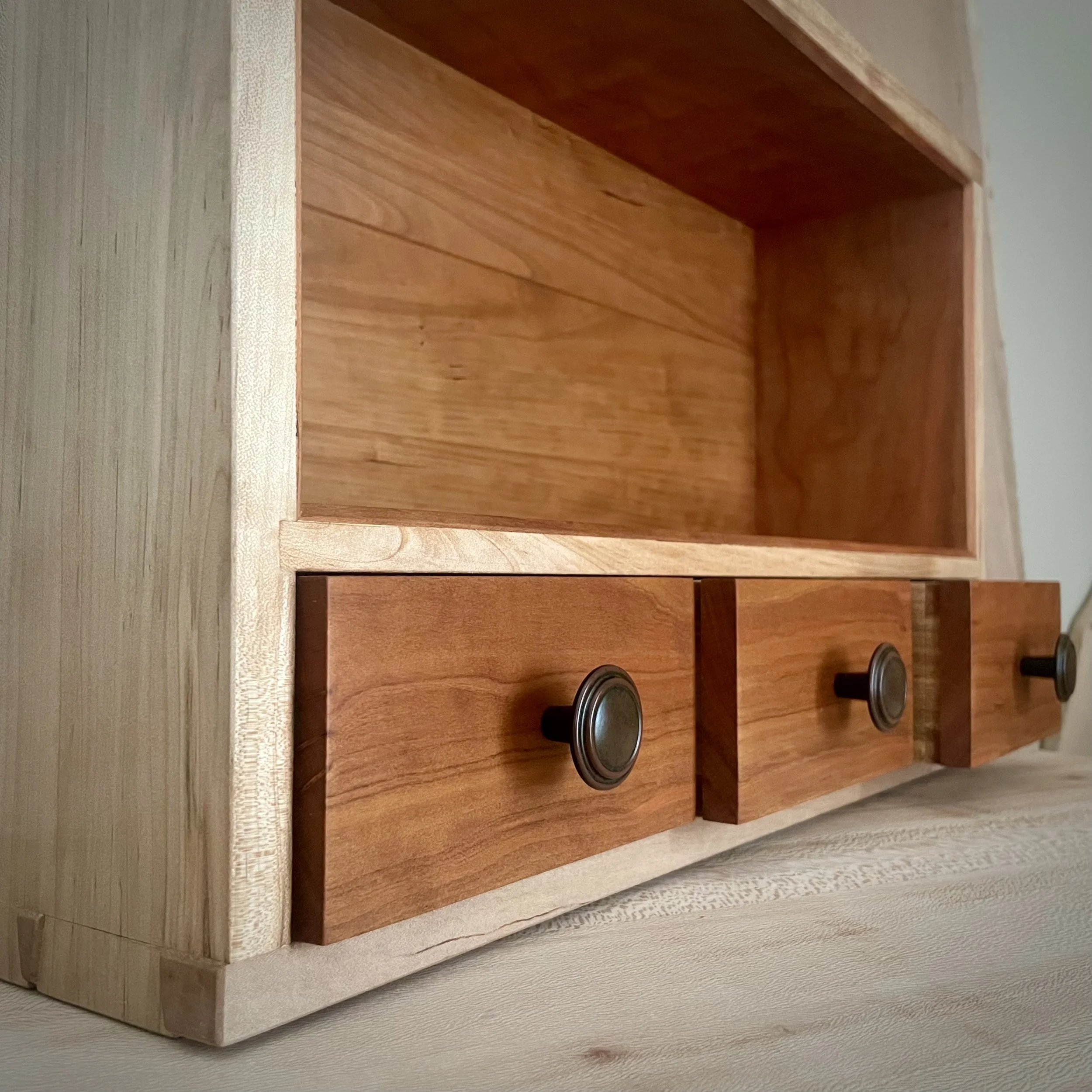 Dovetailed Maple and Cherry Cabinet 1.jpeg
