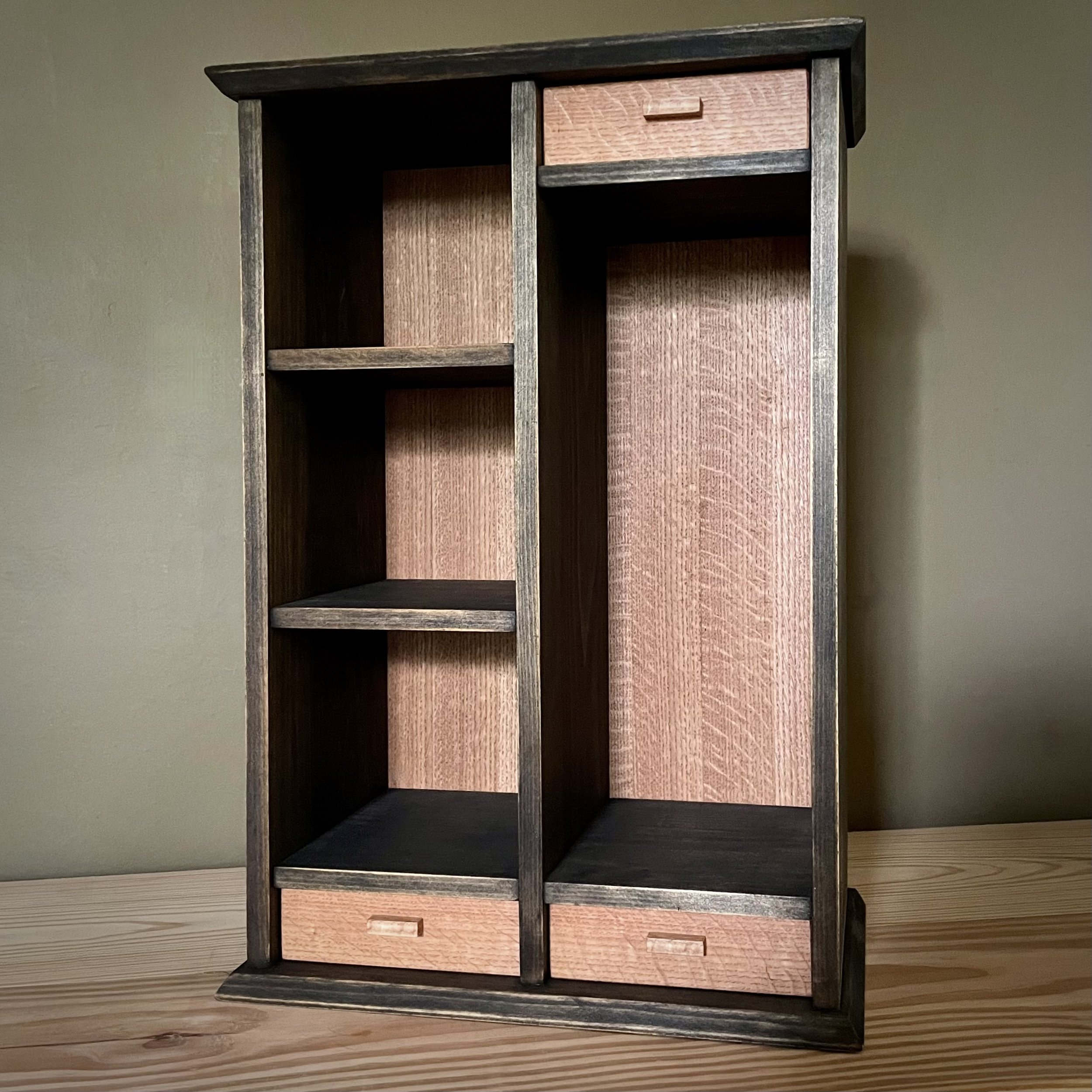 Rustic Oak & Cypress Whiskey Cabinet 1.jpeg