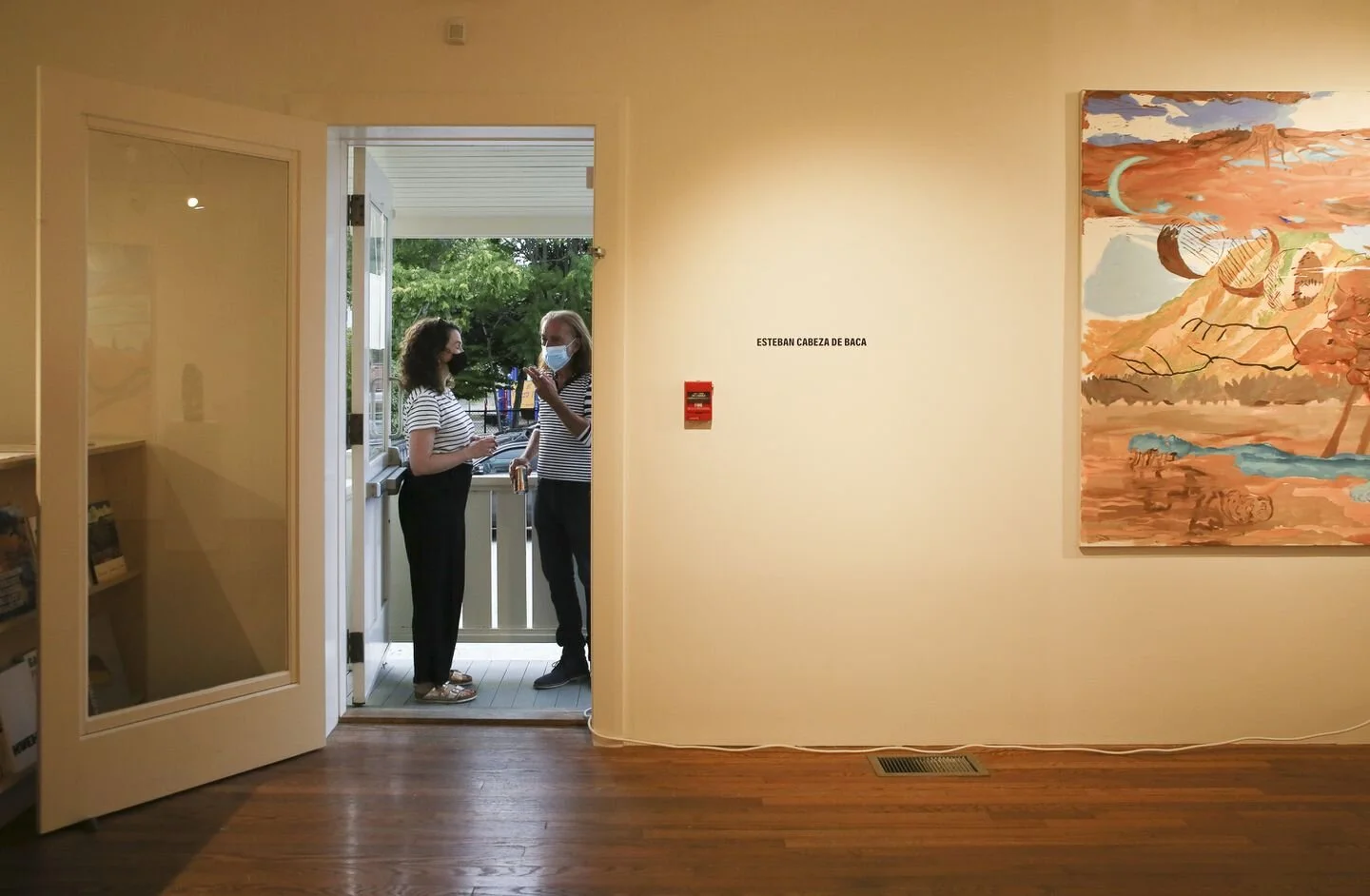 Visitors were required to wear masks when entering Gaa Gallery late last month. CHRISTIANA BOTIC FOR THE BOSTON GLOBE