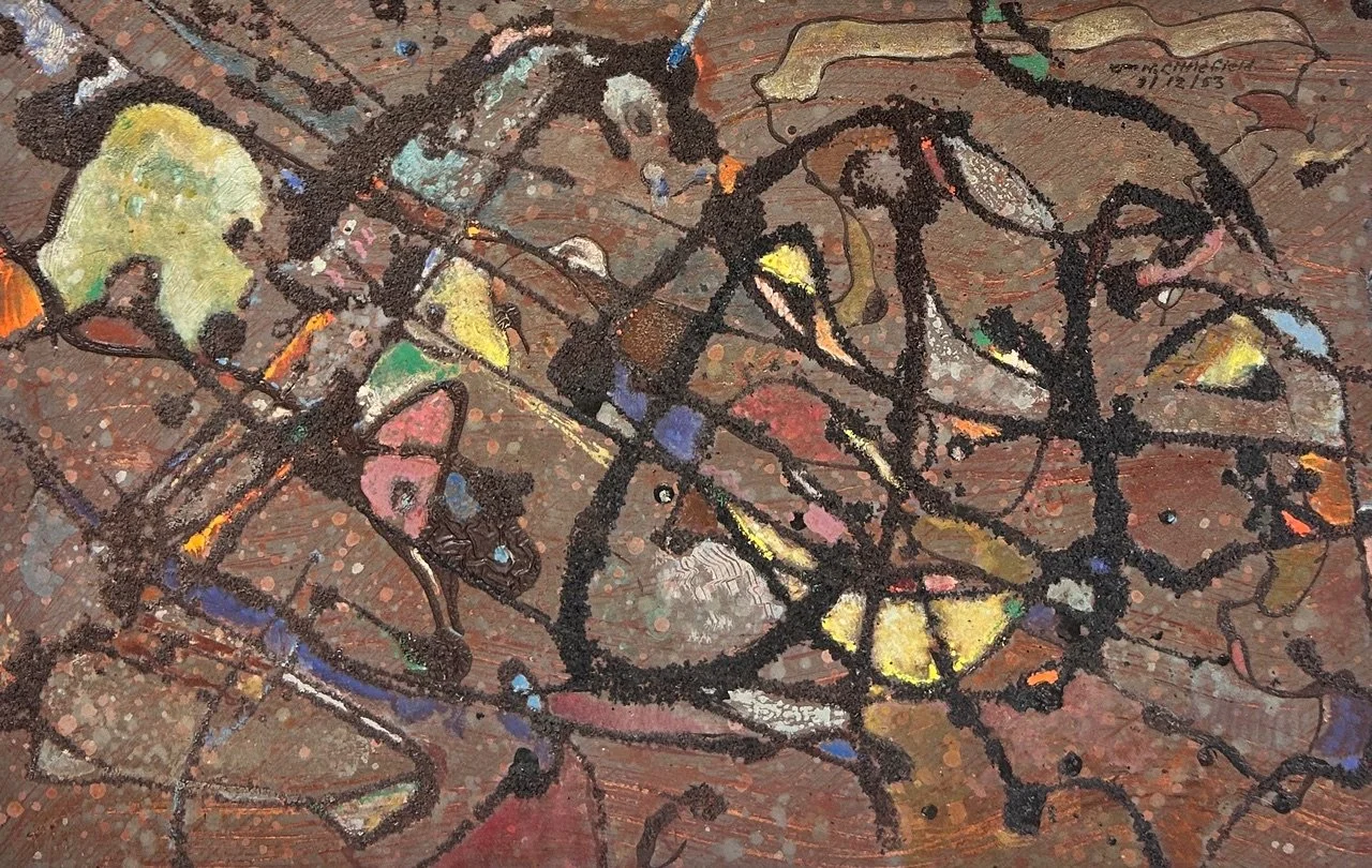 William Littlefield, Beachcomber’s Dream, 1953, 14 x 22”, mixed media on panel