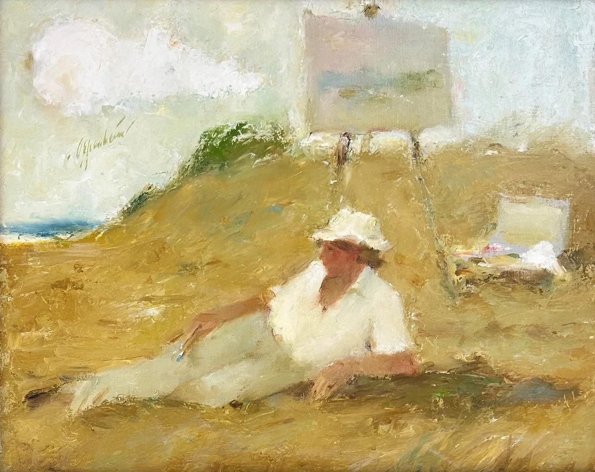 Samuel Oppenheimer, Artist & Easel, 16 x 20”, oil on canvas