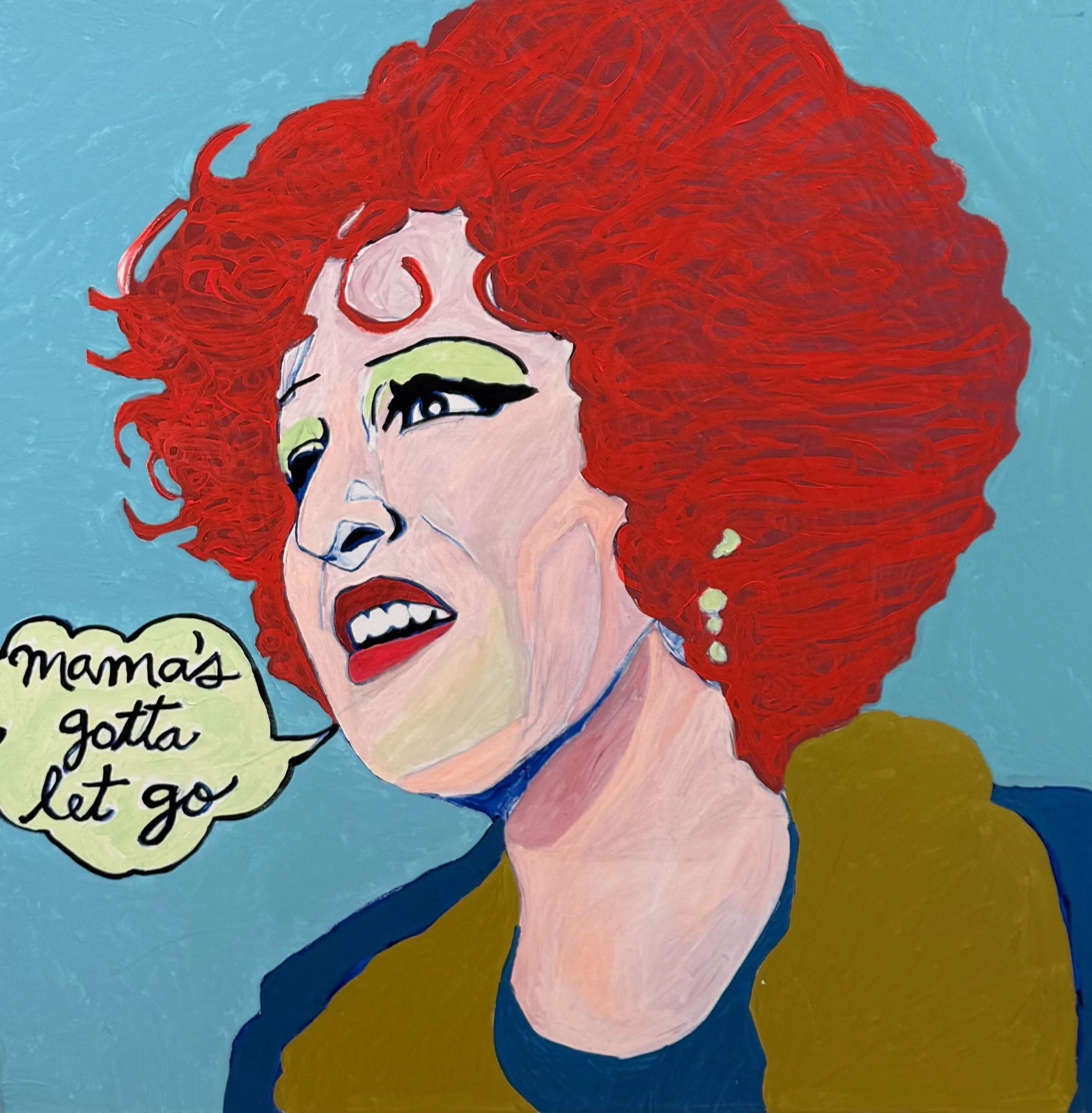 Wayne Hollowell, Bette / Mama Rose, 2026, Acrylic, 36 x 36 in