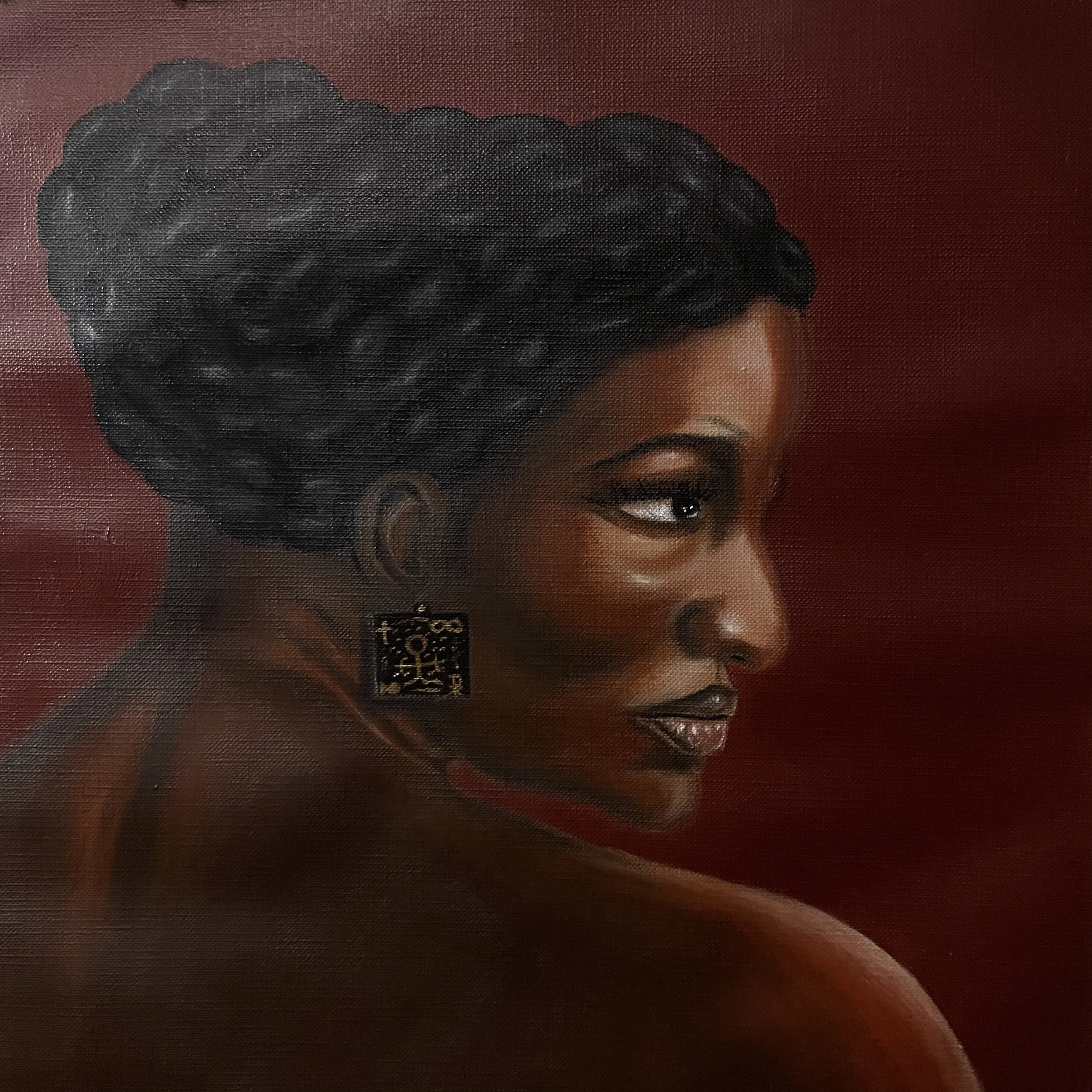 "Something, Somewhere, Somehow", 2023, 12x12 inches, Acrylic on canvas paper