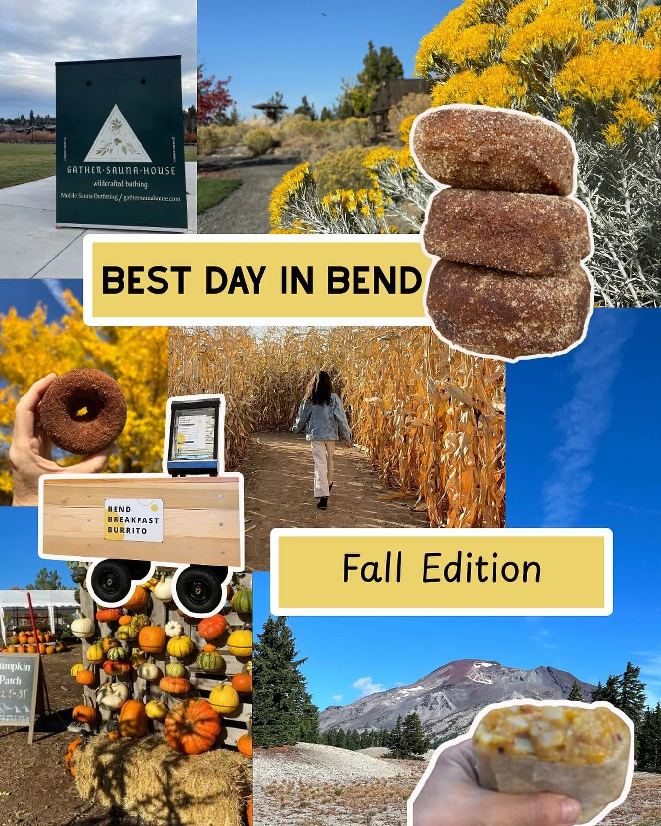 Warm breakfast burritos + apple cider donuts, a fall hike, a stop at the pumpkin patch, and an afternoon sauna session @gather_saunahouse … sounds like the perfect fall day to us!