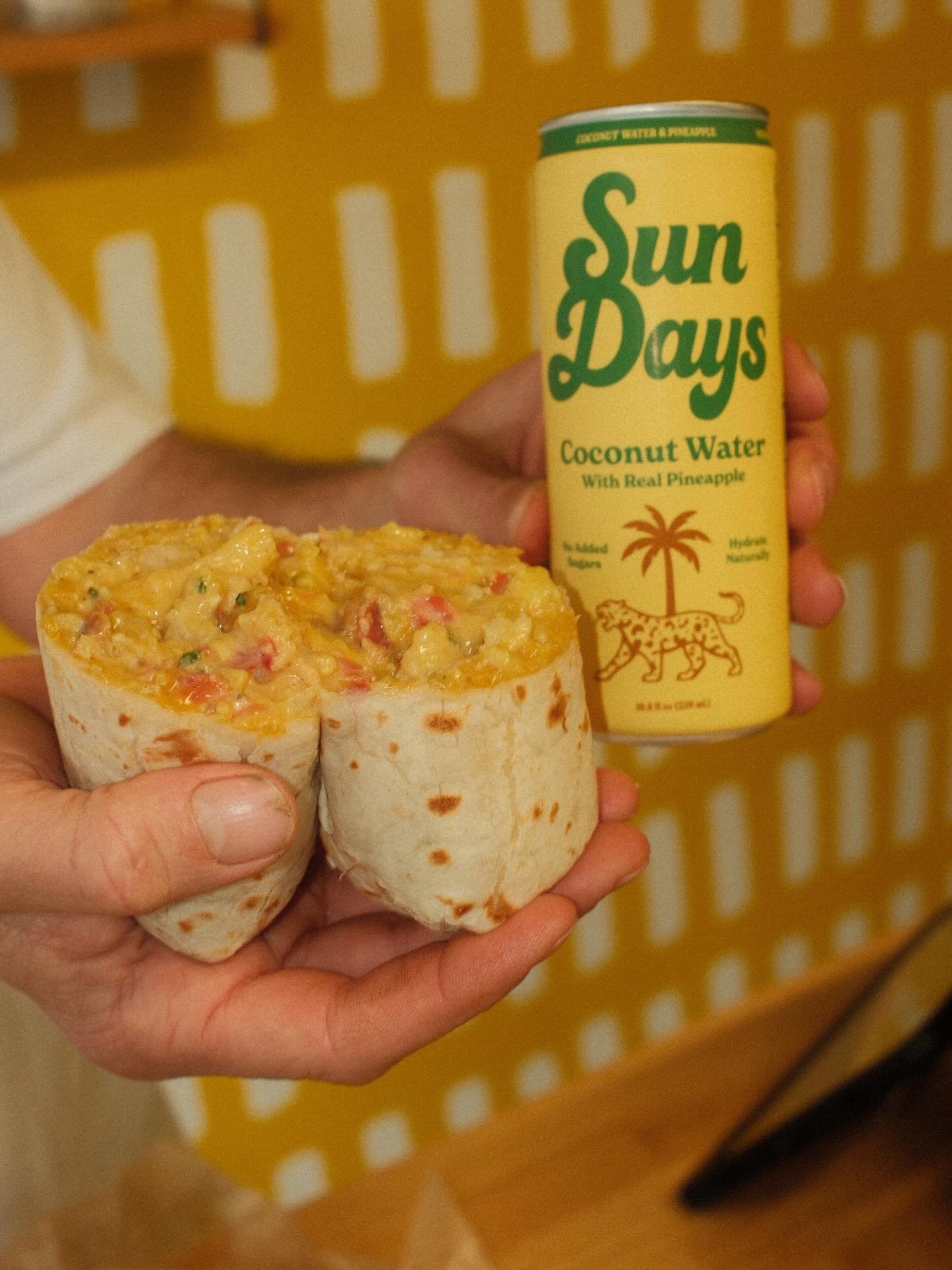 You&rsquo;ve never had coconut water like this! The most refreshing beverage paired with our breakfast burritos. Come see what all the hype is about!