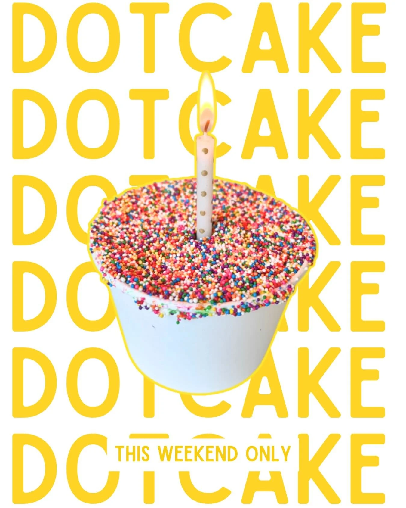 You know we had to join in on this dessert trend, and on my birthday weekend! 🍰 Dot Cake Cinnamon Roll this weekend only! Cinnamon Roll topped with light and fluffy mascarpone whipped cream and one bazillion sprinkles. The way the preteen girls in m