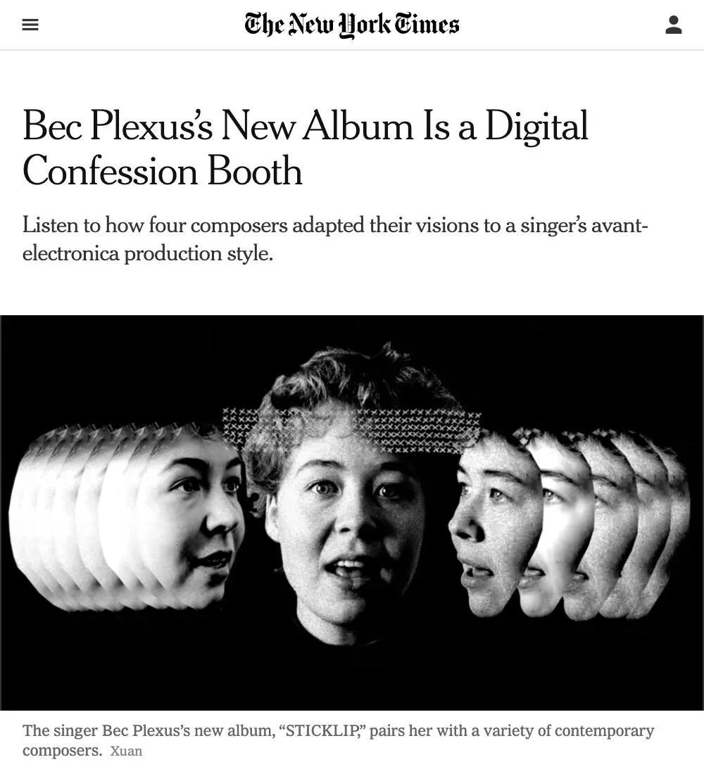 Bec Plexus in New York Times
