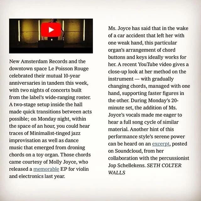 New York Times Write-Up