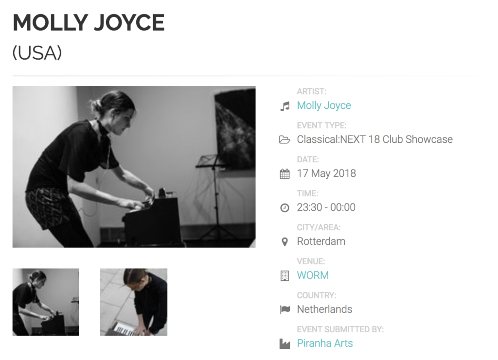 Classical:NEXT Club Showcase