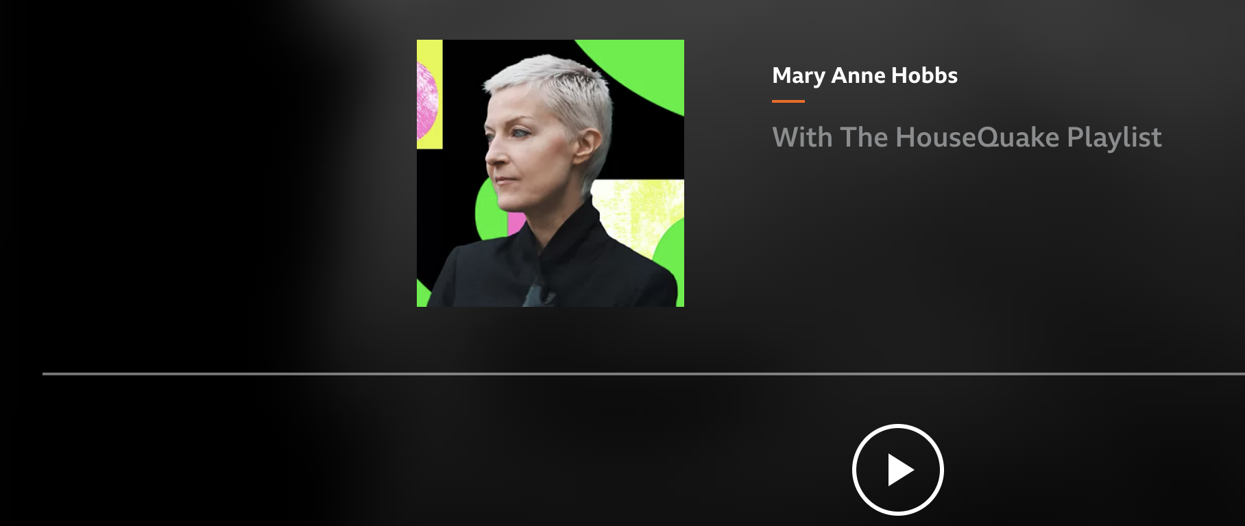 Perspective on Mary Anne Hobbs / BBC6