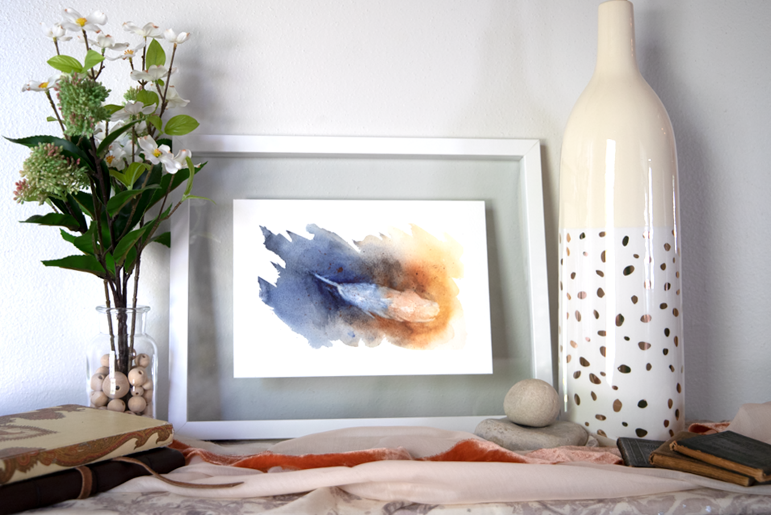 Feather in a Puddle - Mindy Wara Studio