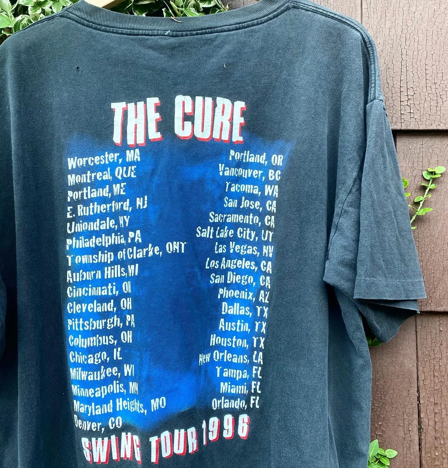 1996 The Cure Wild Mood Swings Tour Tee — disorder vintage