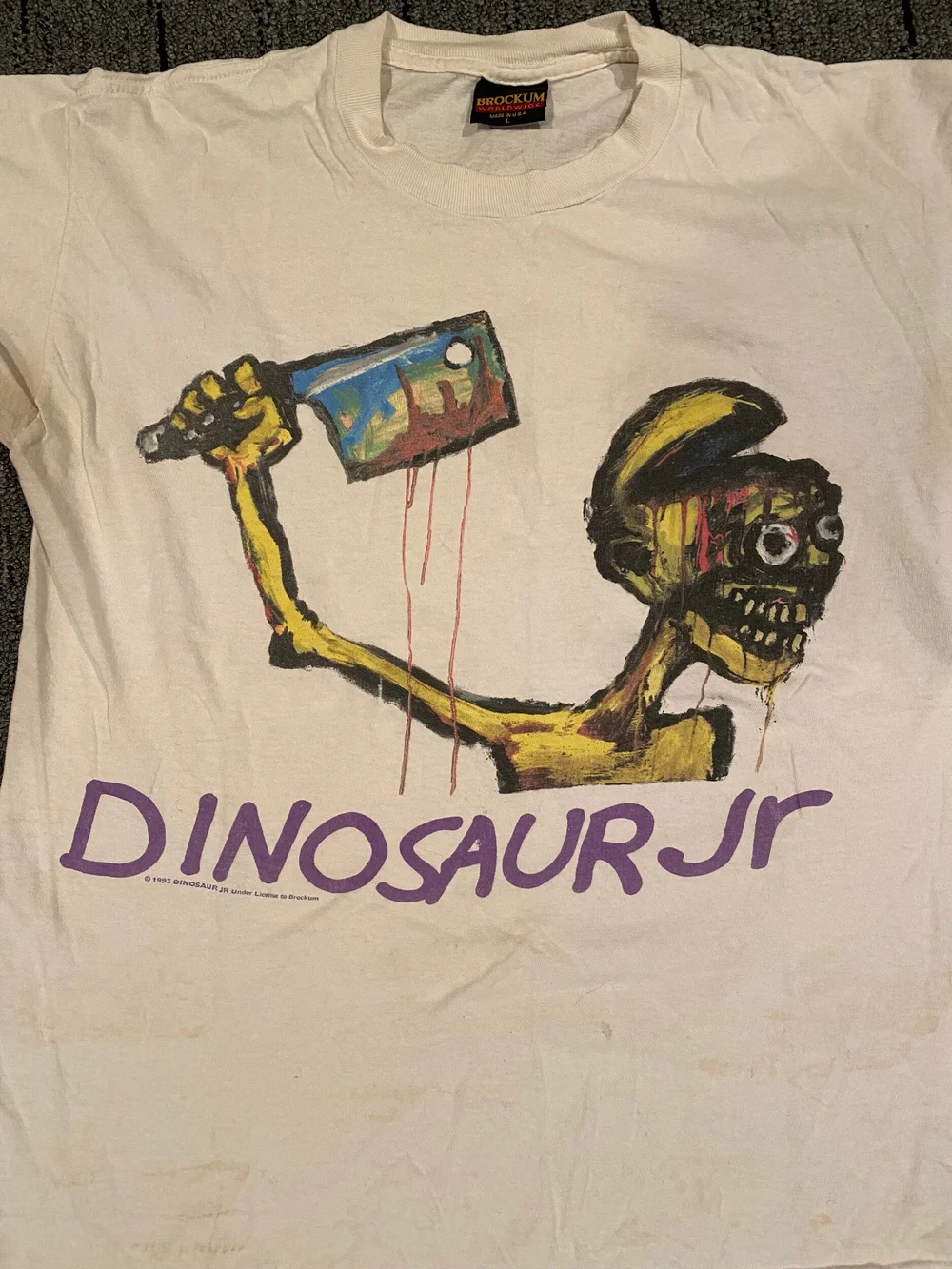 Dinosaur Jr.　Start Choppin　1993年　Tシャツ 90 Dinosaur Jr Start Choppin' 1993 T-Shirt – Hevens Basement