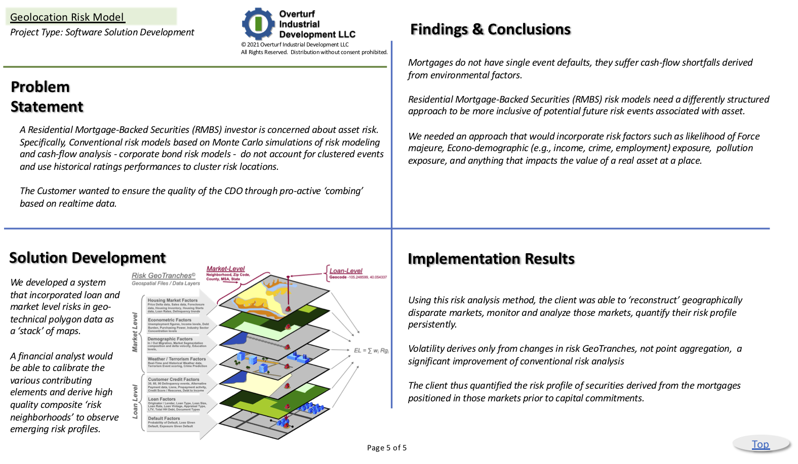Geospatial Risk Analysis
