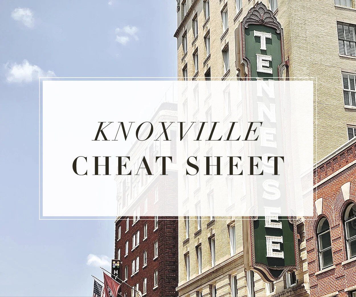 The Scout Guide Knoxville