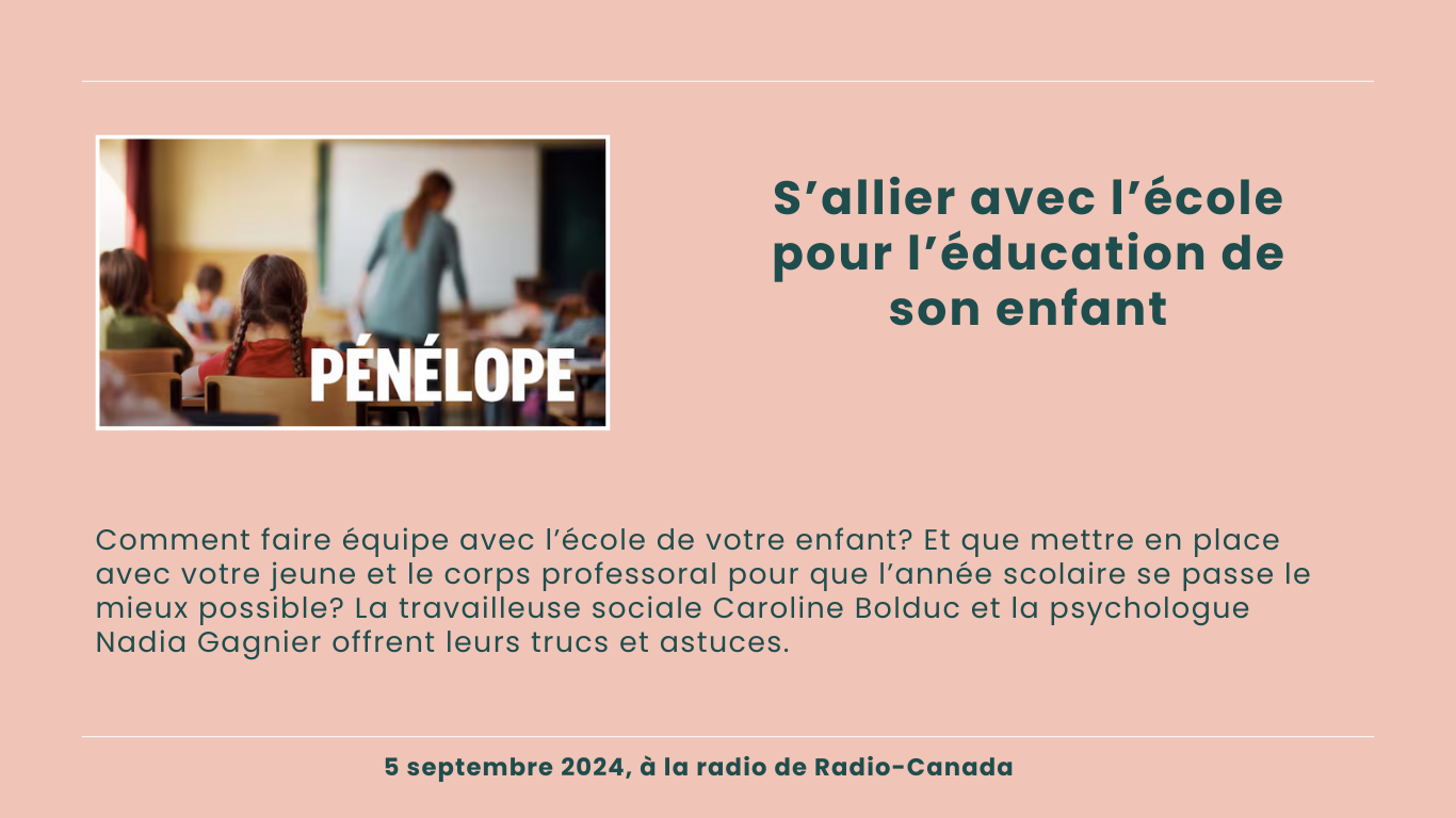 S'allier avec l'école pour l'éducation de son enfant