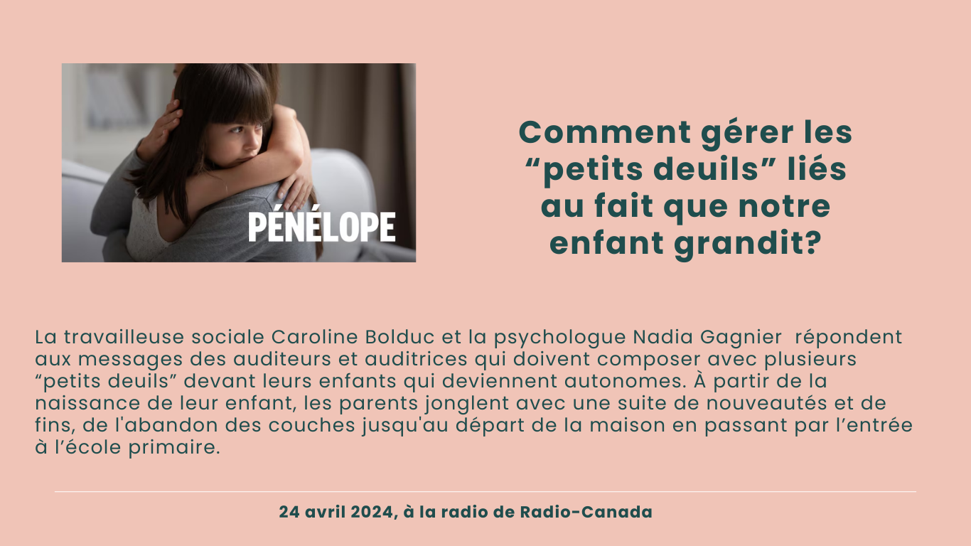 Les "petits deuils" des parents