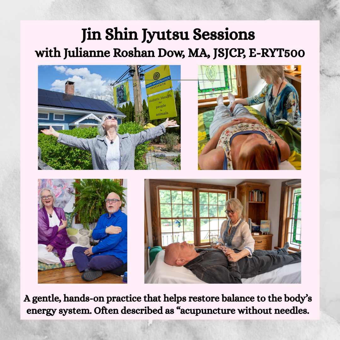 JIN SHIN JYUTSU with Julianne Roshan Dow, MA, JSJCP, E-RYT500