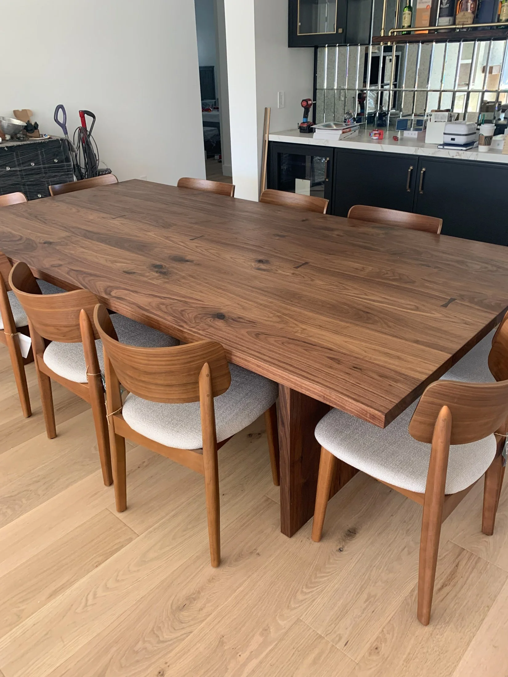Modern Walnut Dining Table